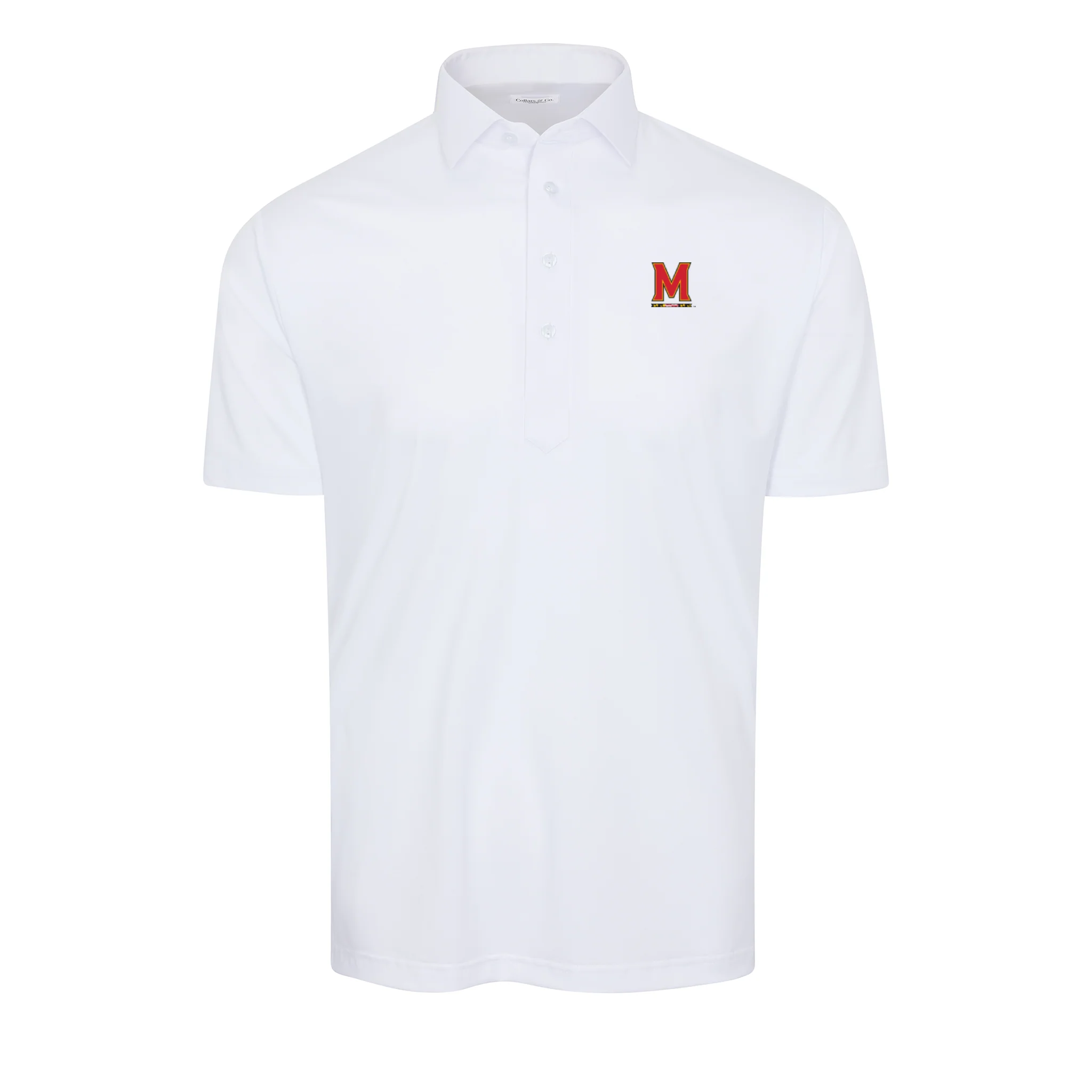 Maryland Semi-Spread Collar Polo White