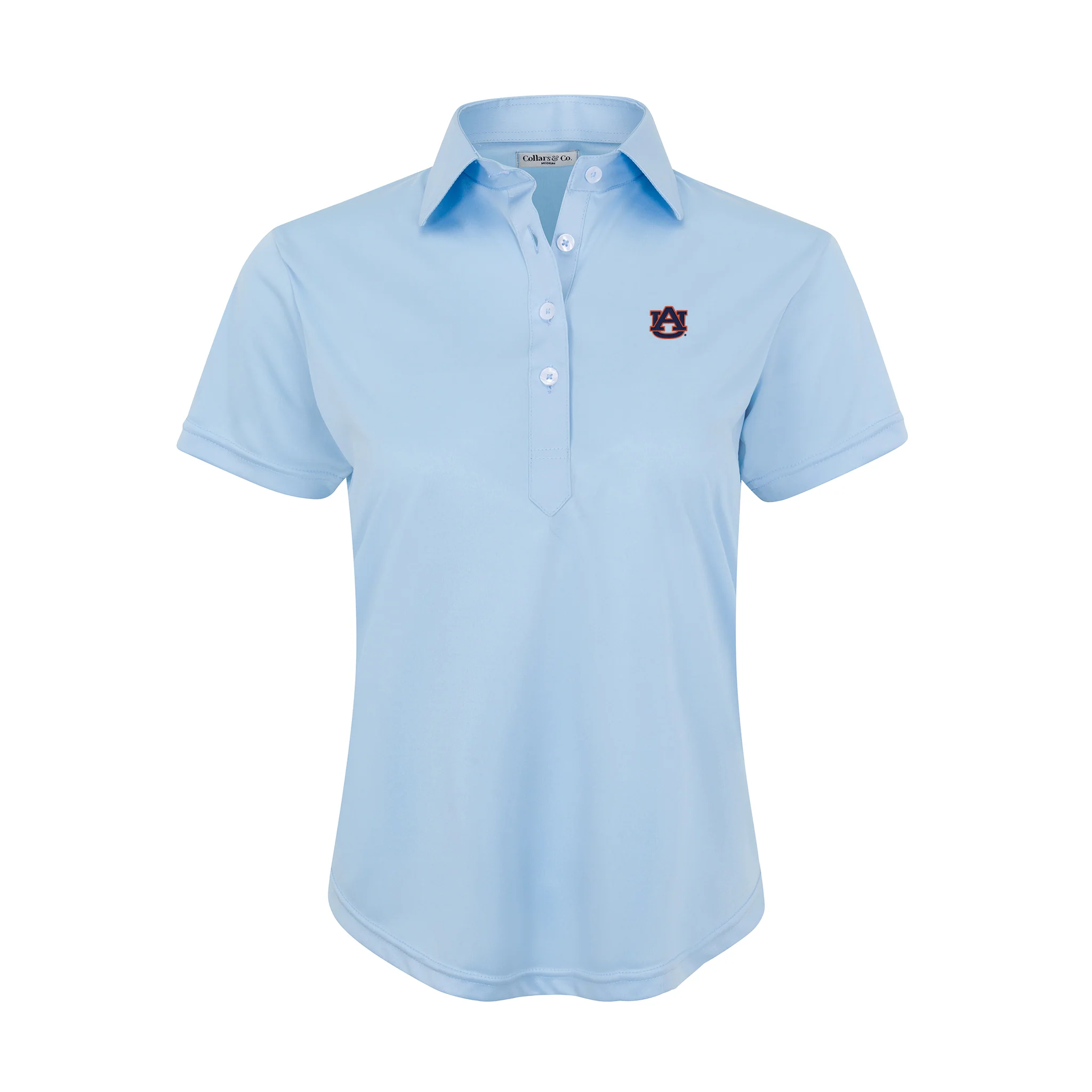 10328-auburn-women-s-cap-sleeve-semi-spread-polo-sky-blue-1.webp Auburn Women's Cap Sleeve Semi Spread Polo Sky Blue