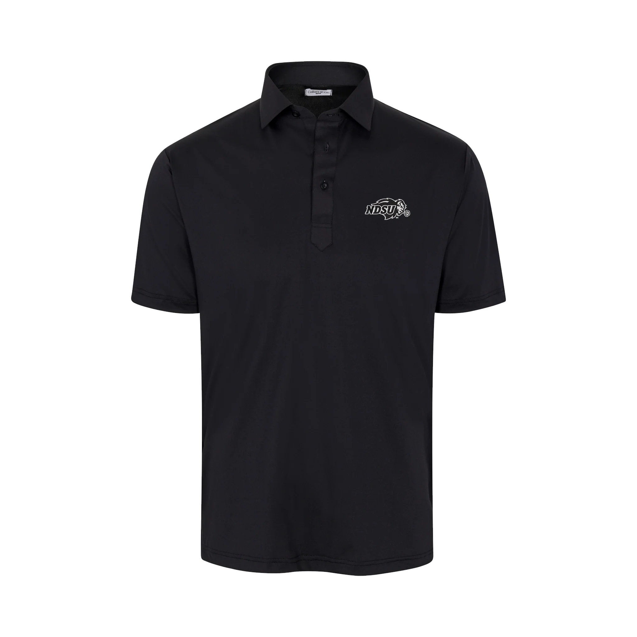 North Dakota State Featherweight Flex Polo Black