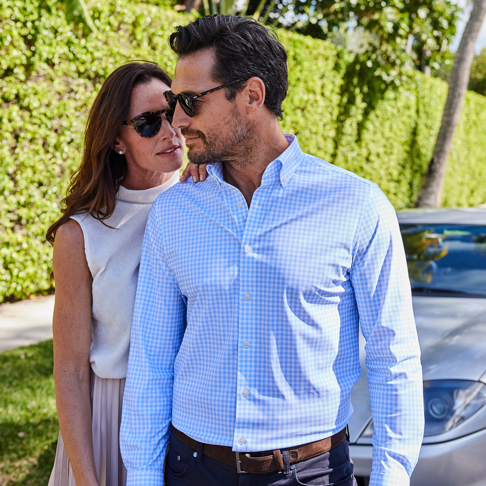 1098-apex-performance-dress-shirt-oxford-button-down-collar-light-blue-gingham-4.webp Apex Performance Dress Shirt Oxford Button Down Collar Light Blue Gingham