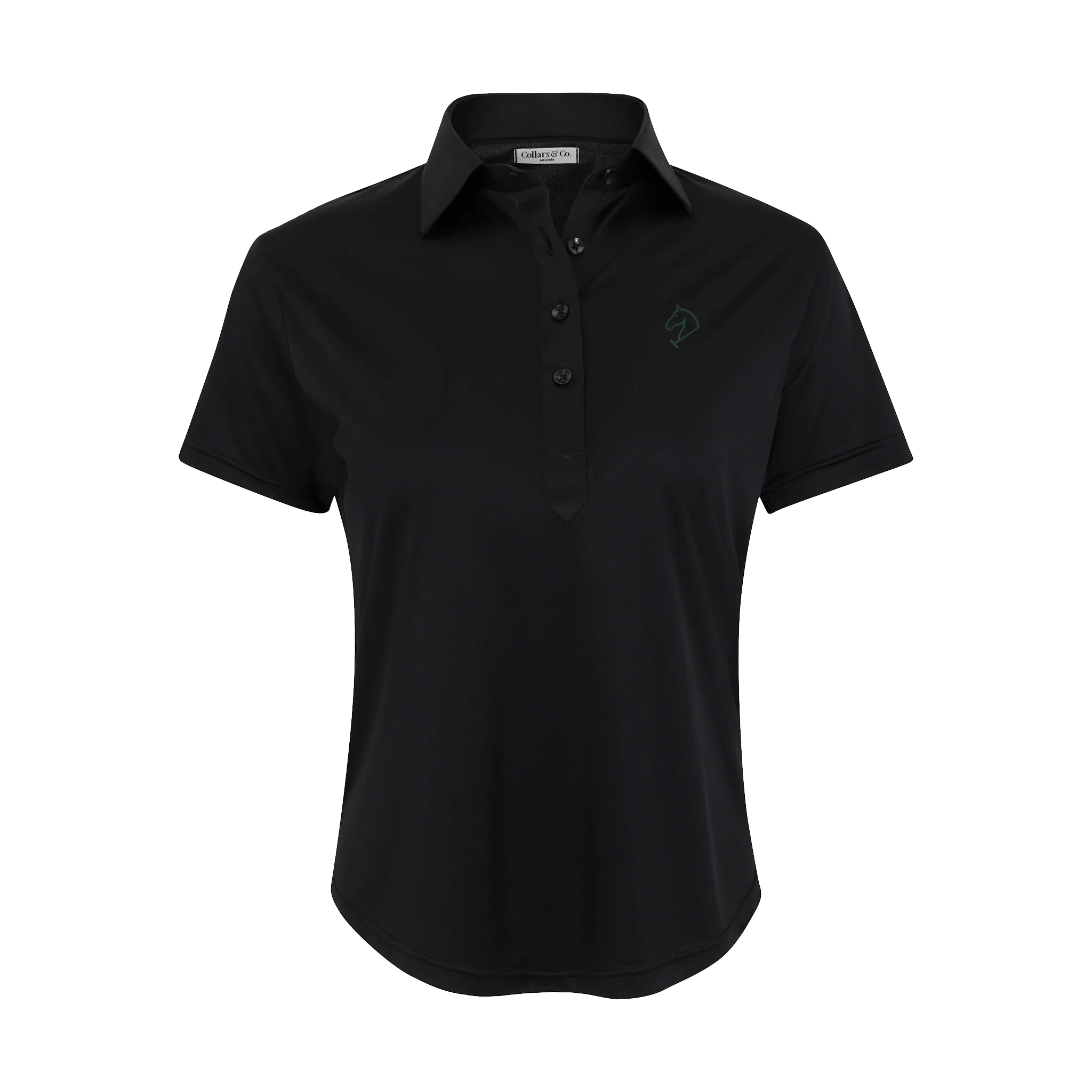 11017-greenwich-sound-polo-women-s-cap-sleeve-semi-spread-polo-black-1.webp Greenwich Sound Polo Women's Cap Sleeve Semi Spread Polo Black