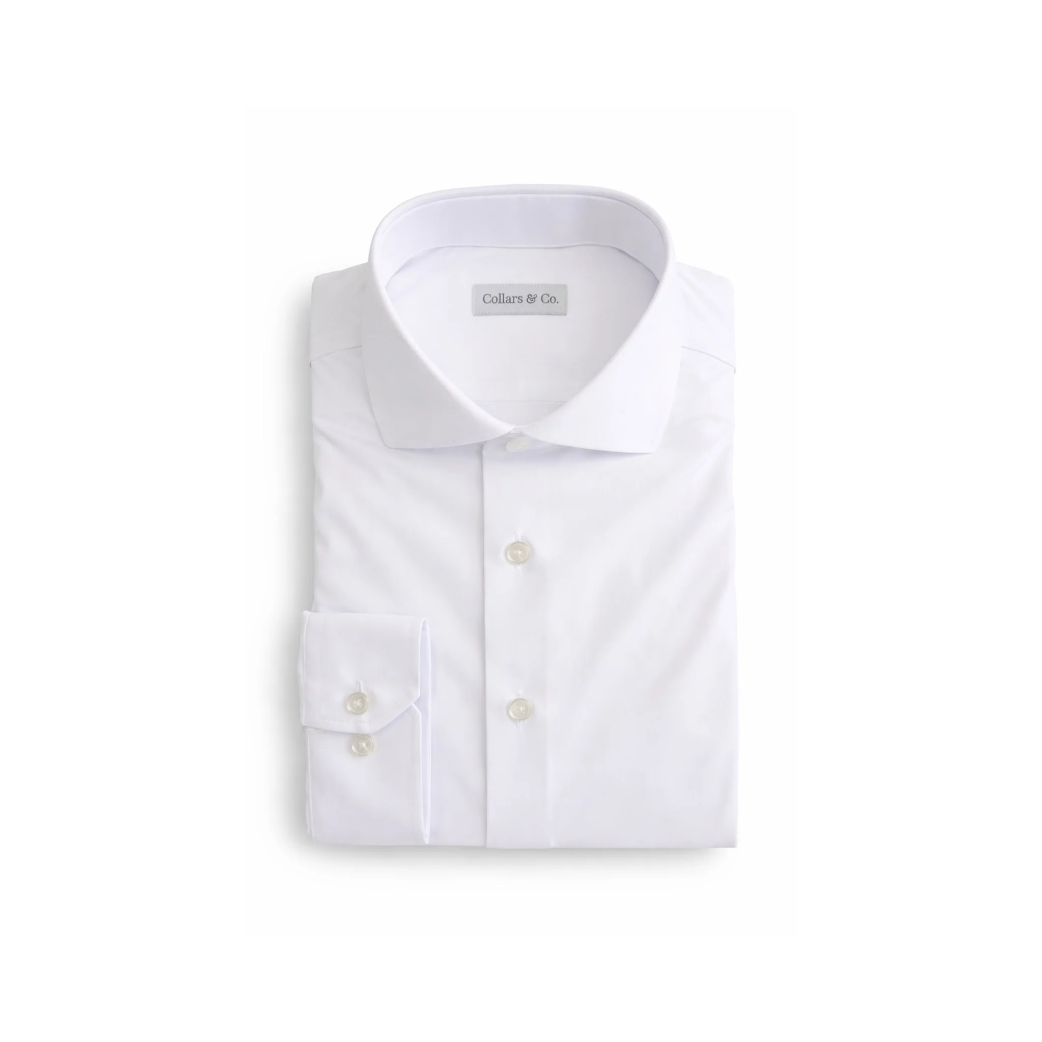 Apex Performance Dress Shirt Italian Spread Collar White