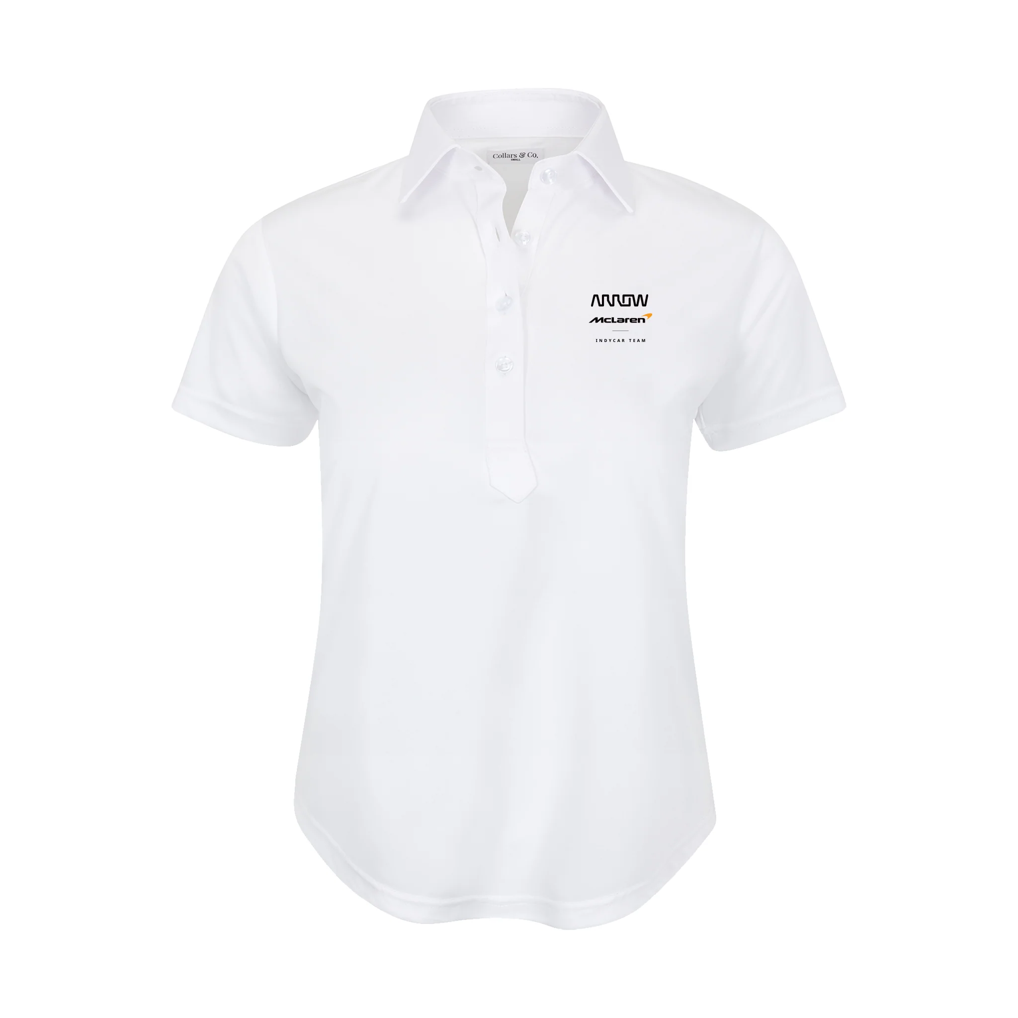 Arrow McLaren Women's Cap Sleeve Semi Spread Polo White