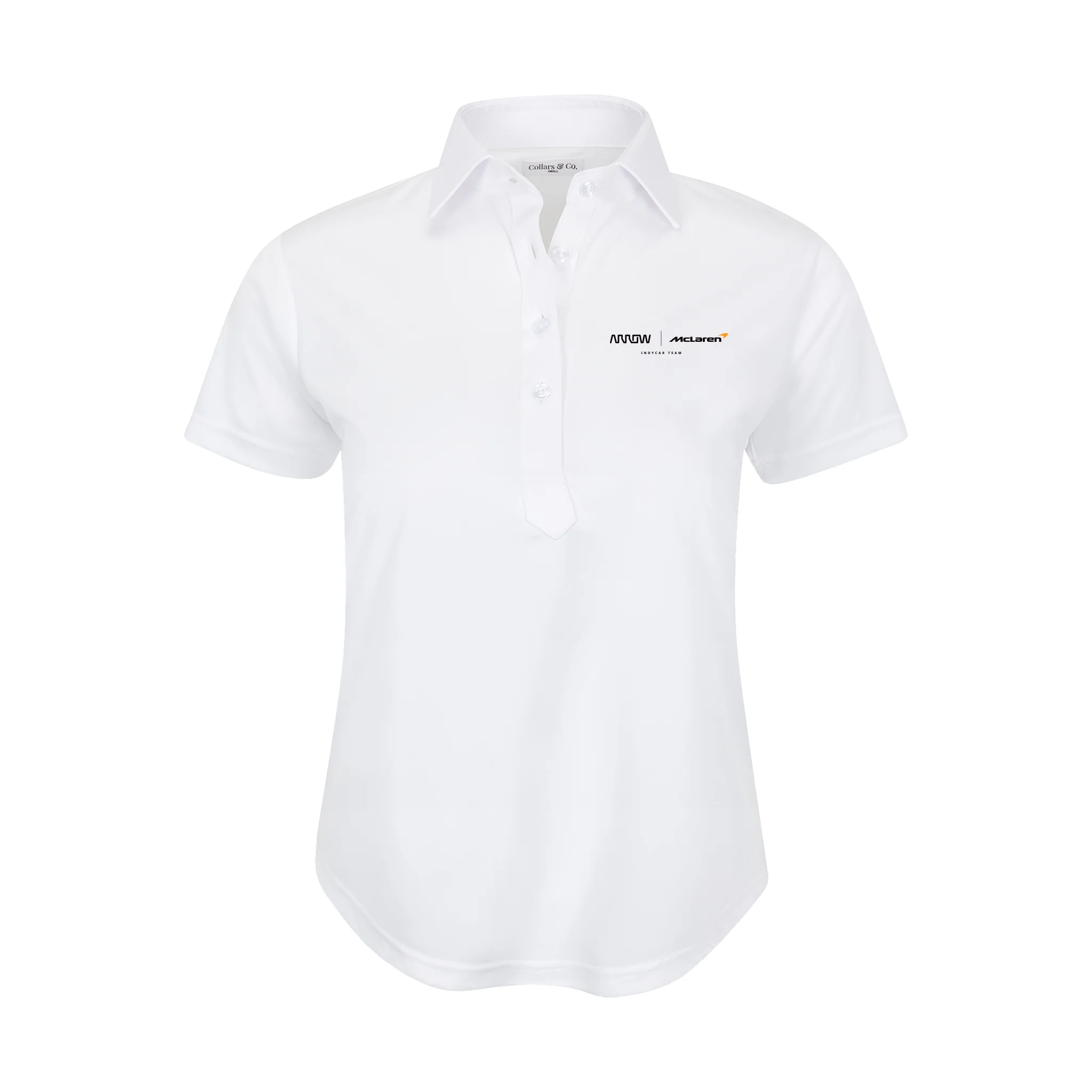 Arrow McLaren Women's Cap Sleeve Semi Spread Polo White