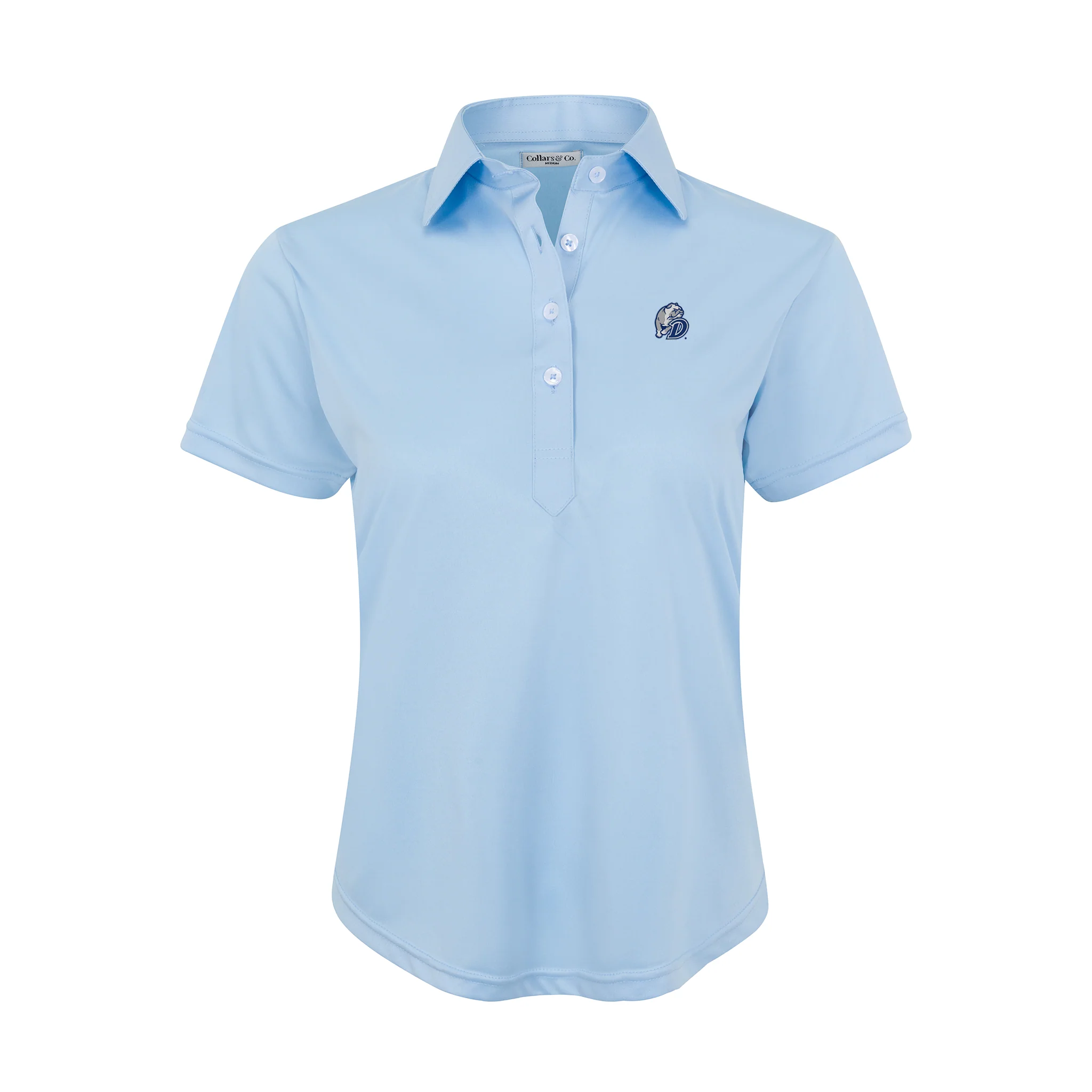 12654-drake-women-s-cap-sleeve-semi-spread-polo-sky-blue-1.webp Drake Women's Cap Sleeve Semi Spread Polo Sky Blue