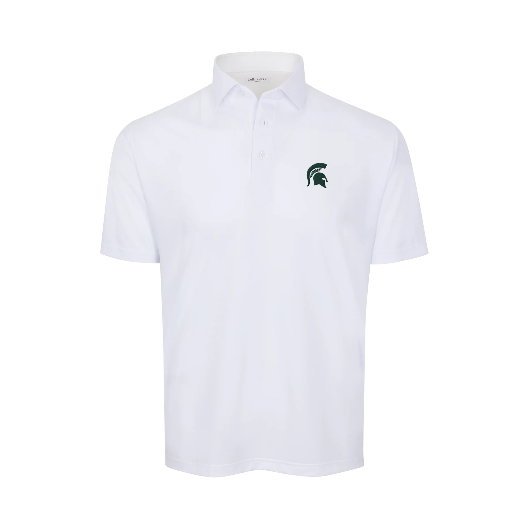 13402-michigan-state-featherweight-flex-polo-white-1.webp Michigan State Featherweight Flex Polo White
