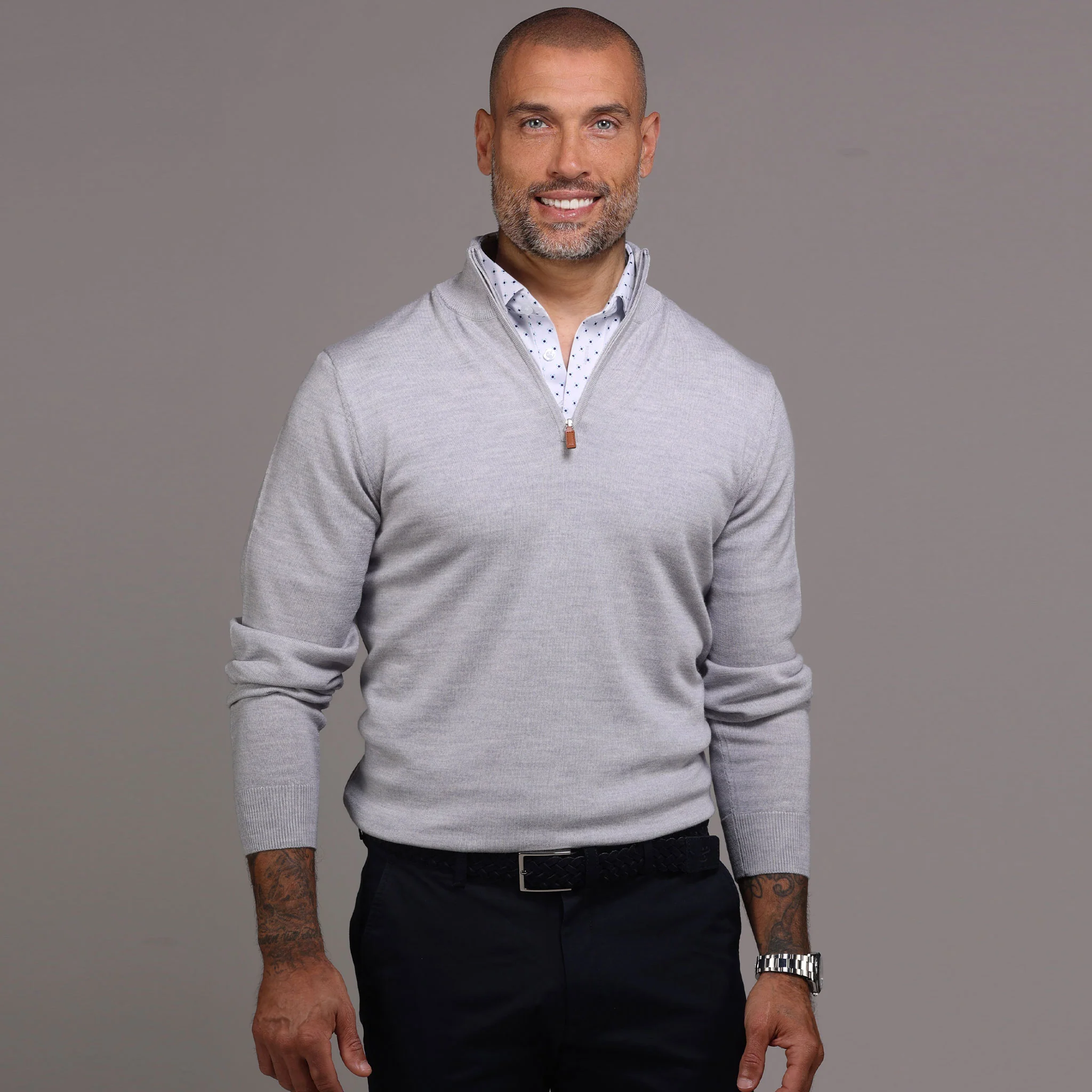 Semi-Spread Collar Polo White Pebble Beach 5 Diamond Original