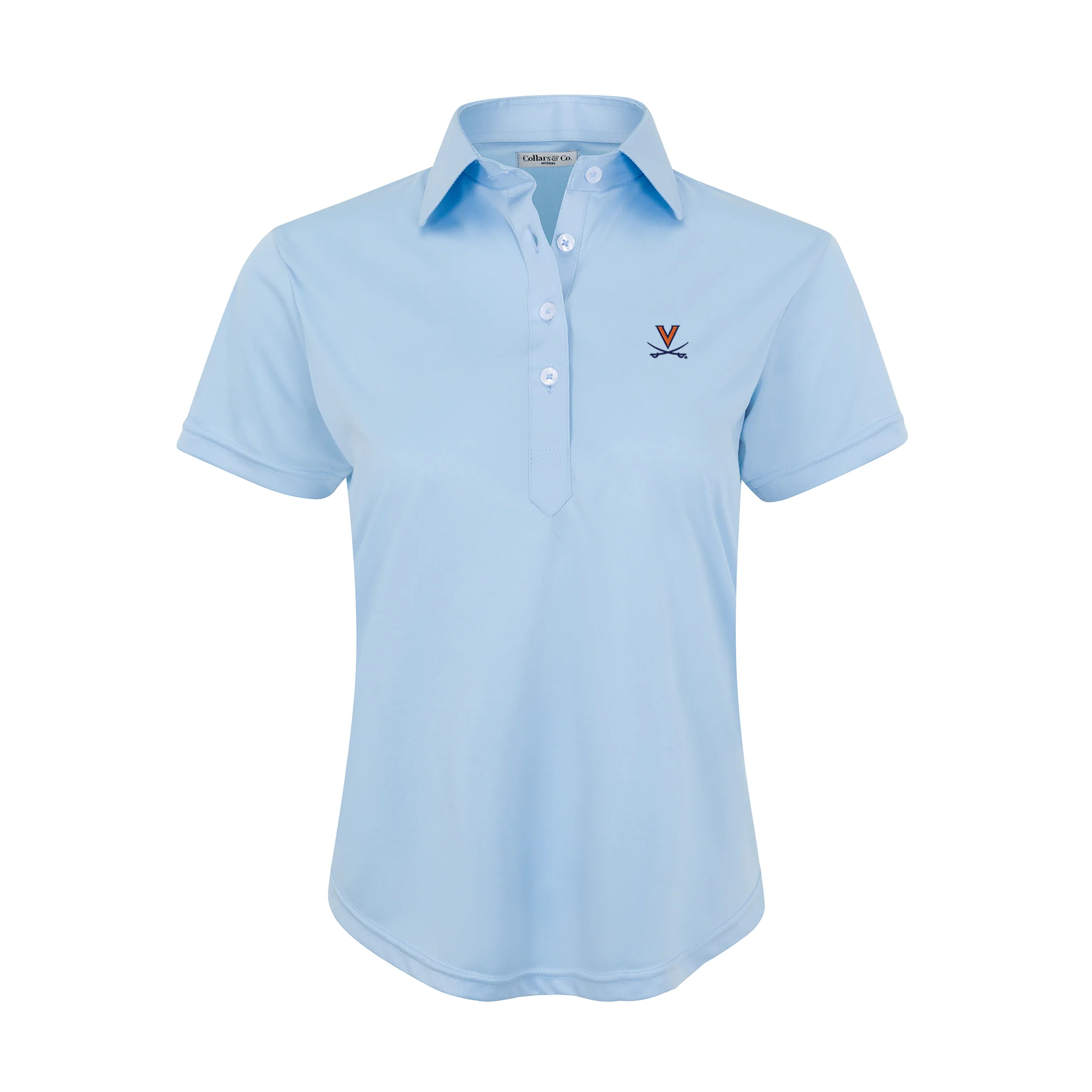 14060-virginia-women-s-cap-sleeve-semi-spread-polo-sky-blue-1.webp Virginia Women's Cap Sleeve Semi Spread Polo Sky Blue
