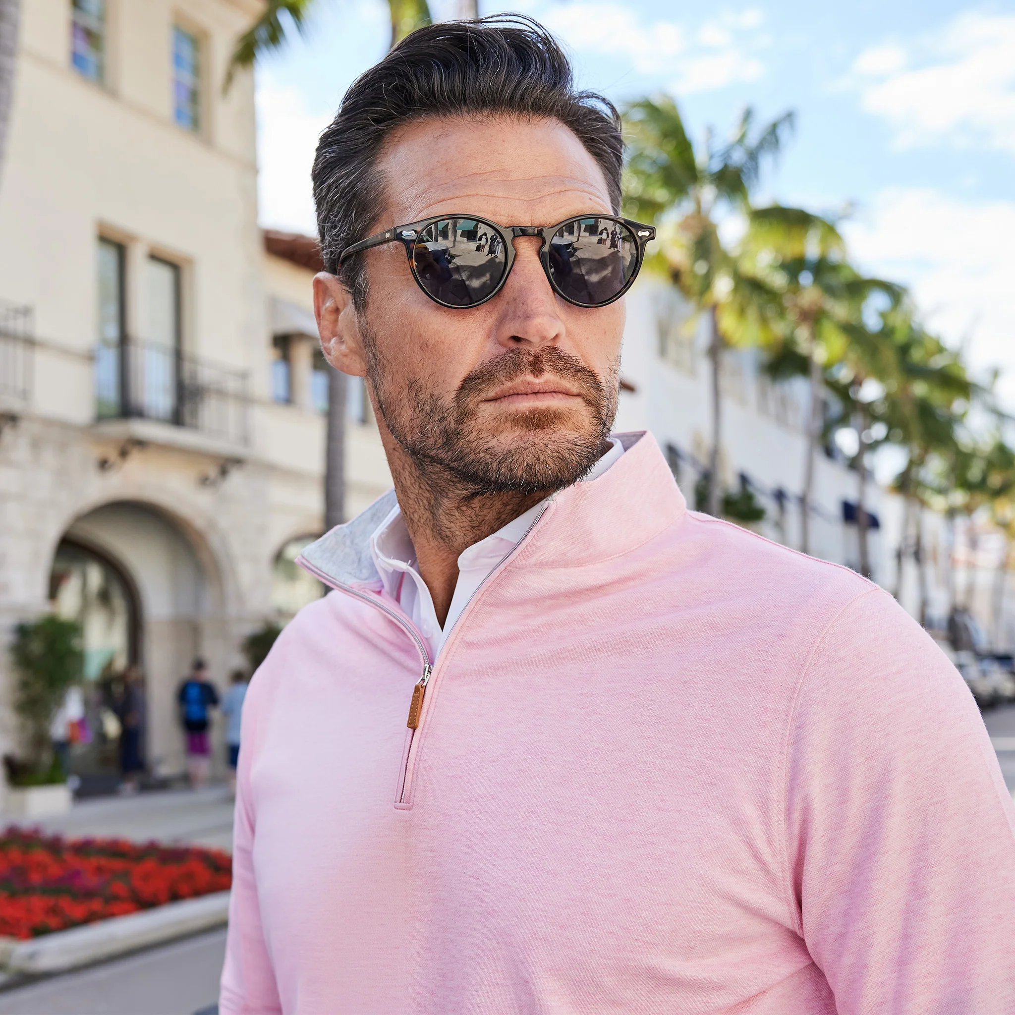 1774-palm-pima-blend-quarter-zip-pink-2.webp Palm Pima Blend Quarter Zip Pink
