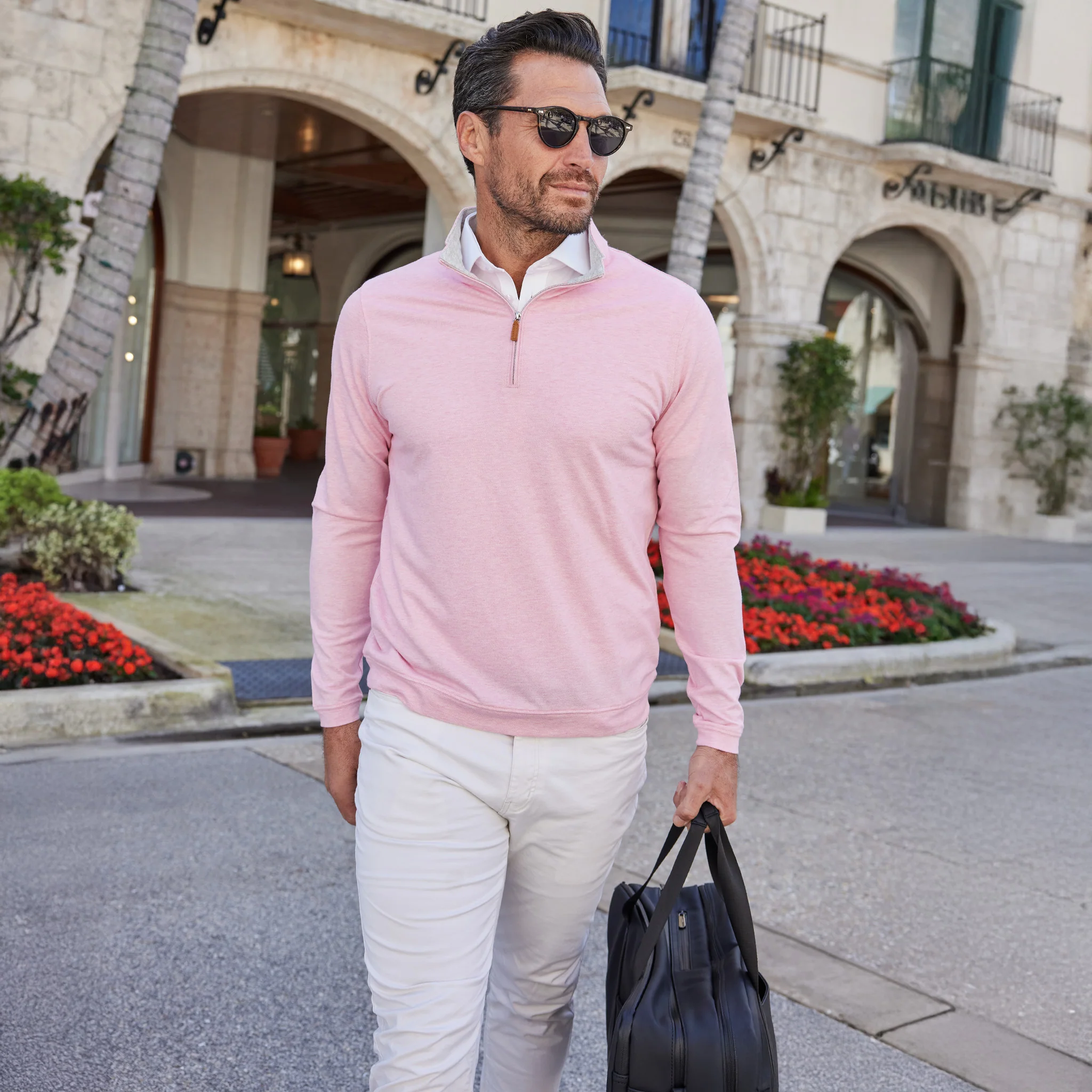 1774-palm-pima-blend-quarter-zip-pink-4.webp Palm Pima Blend Quarter Zip Pink