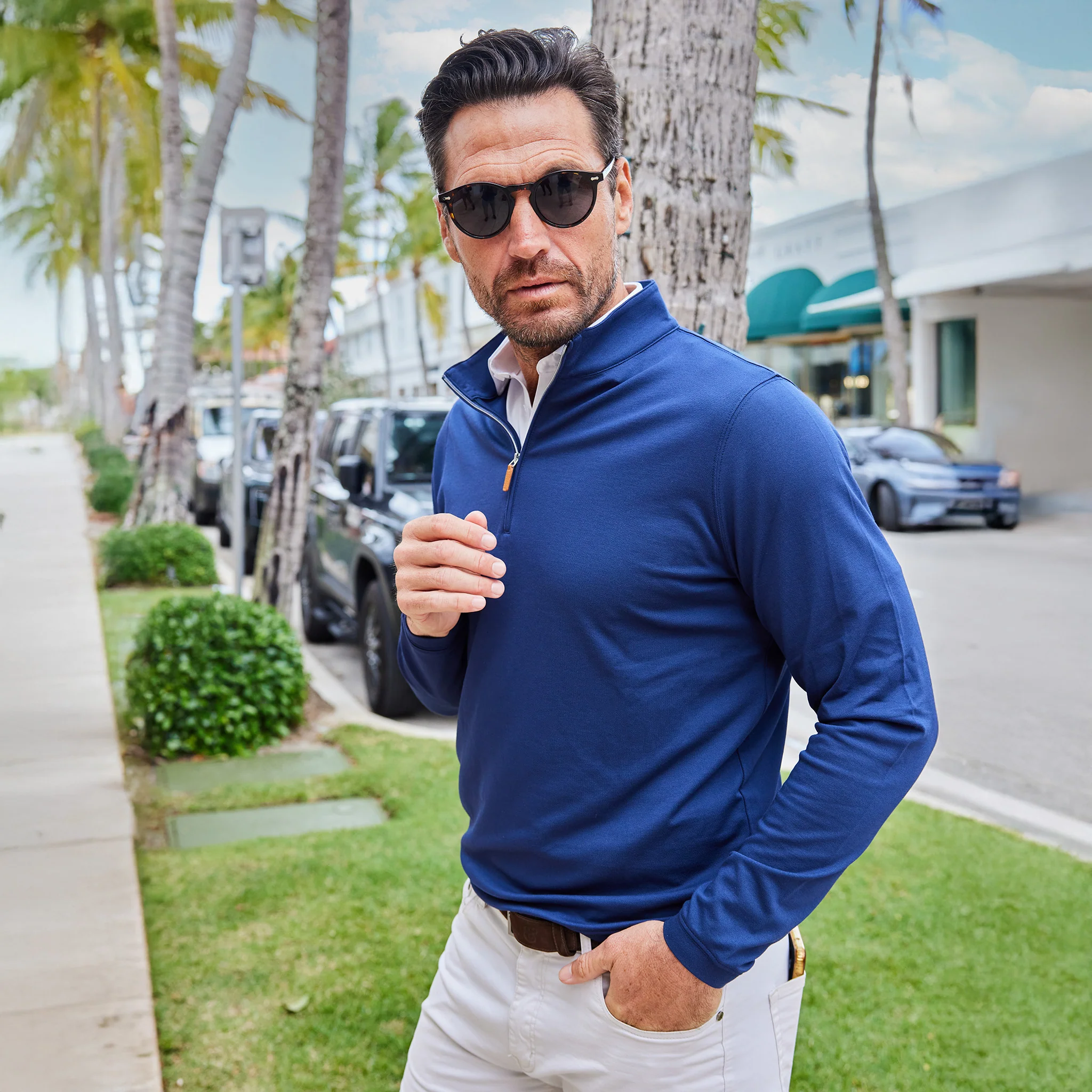1788-palm-pima-blend-quarter-zip-navy-3.webp Palm Pima Blend Quarter Zip Navy