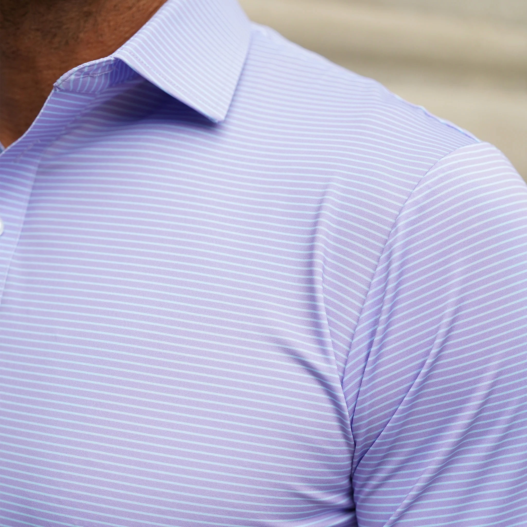 1823-featherweight-flex-polo-brookline-lavender-with-turquoise-stripe-2.webp Featherweight Flex Polo Brookline Lavender With Turquoise Stripe