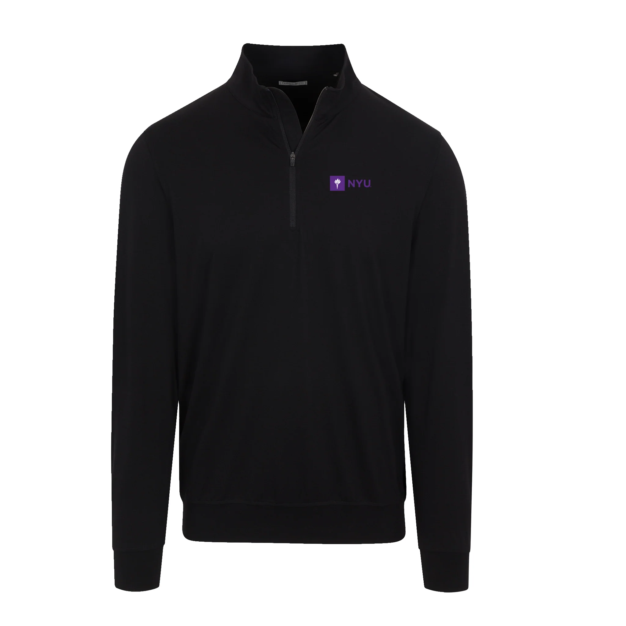 New York University Velocity Performance Quarter Zip Black