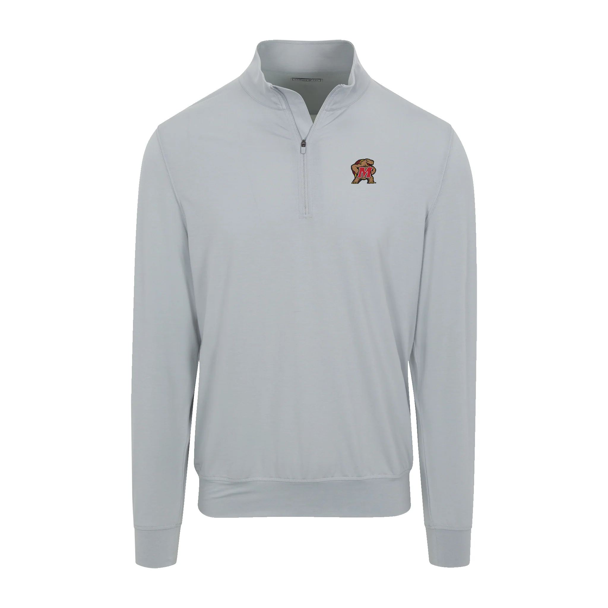 Maryland Velocity Performance Quarter Zip Light Grey