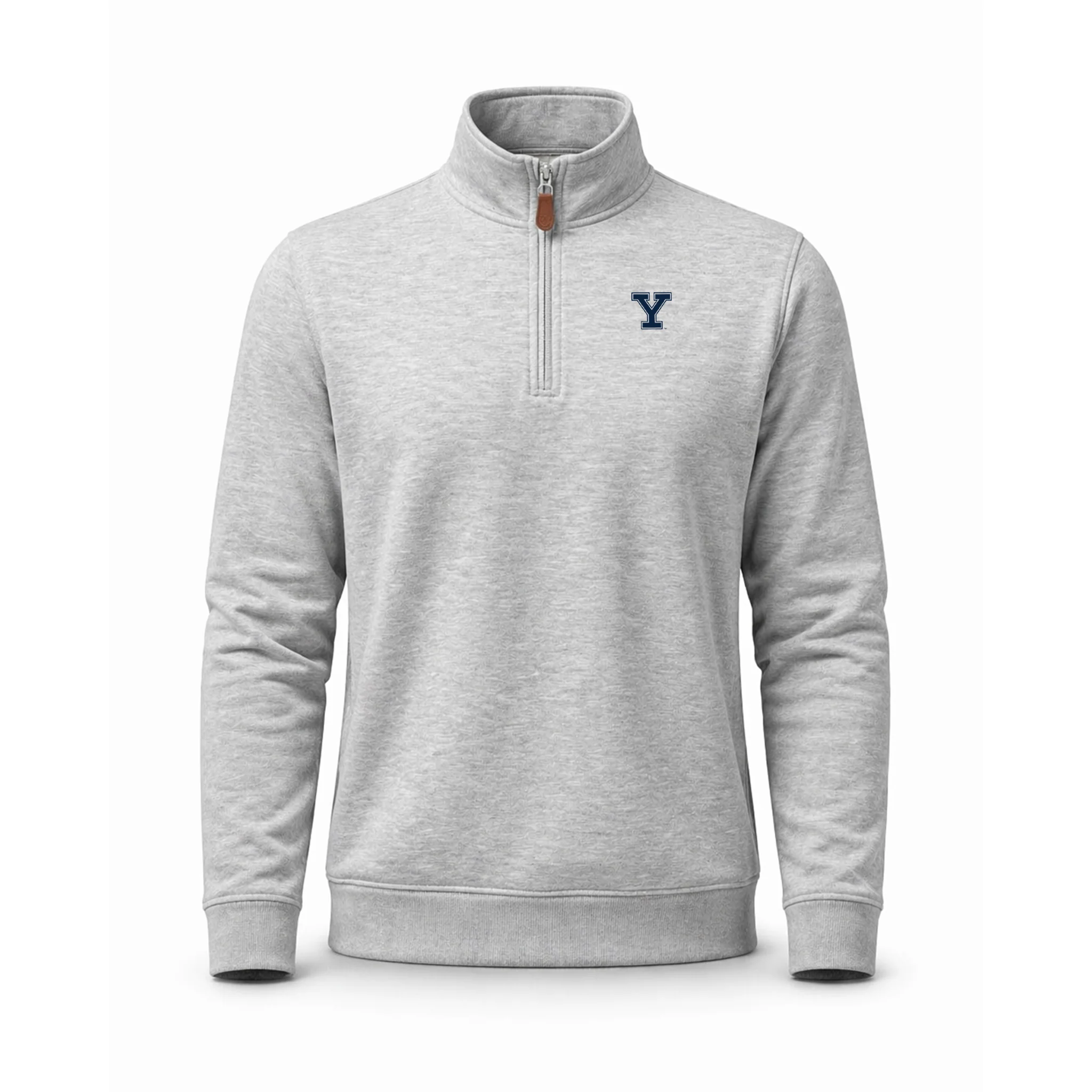 2219-yale-heather-cloud-cotton-quarter-zip-pullover-light-grey-1.webp Yale Heather Cloud Cotton Quarter Zip Pullover Light Grey