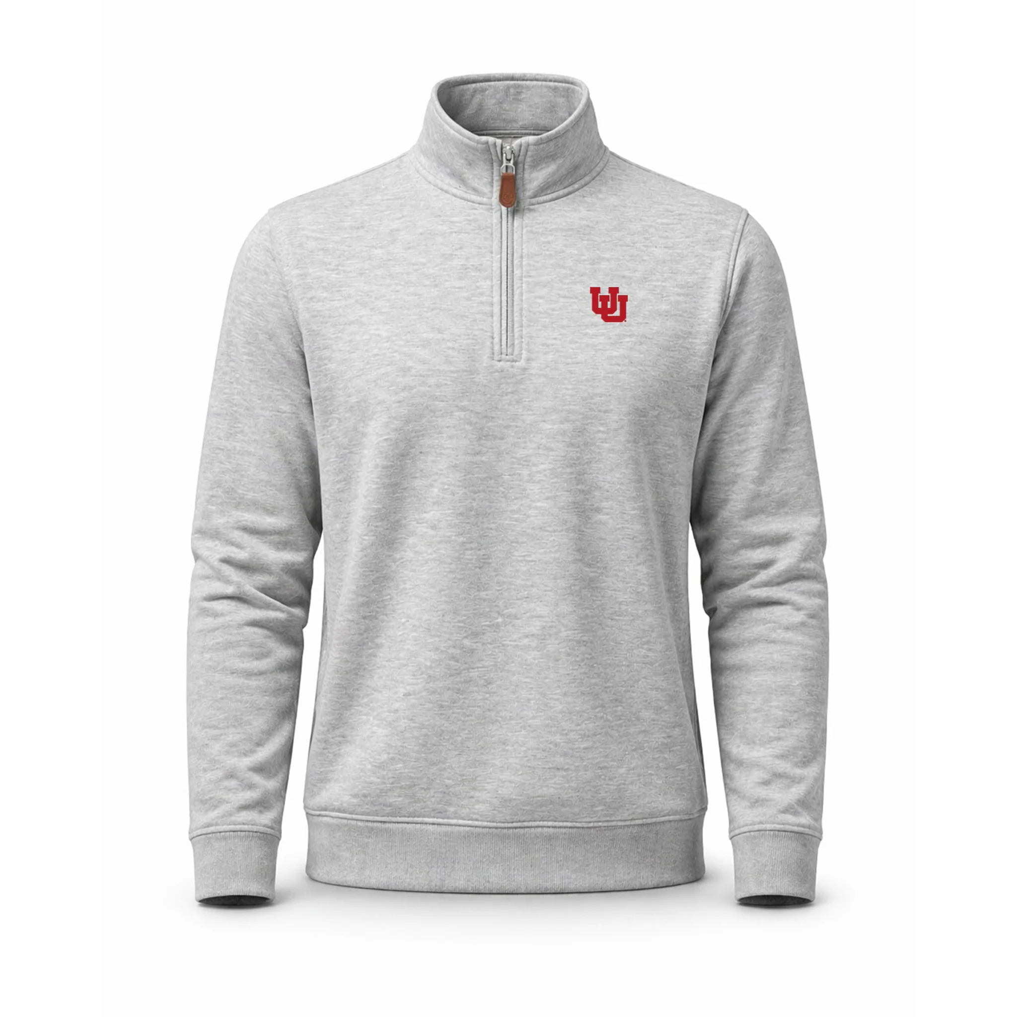 2243-utah-heather-cloud-cotton-quarter-zip-pullover-light-grey-1.webp Utah Heather Cloud Cotton Quarter Zip Pullover Light Grey