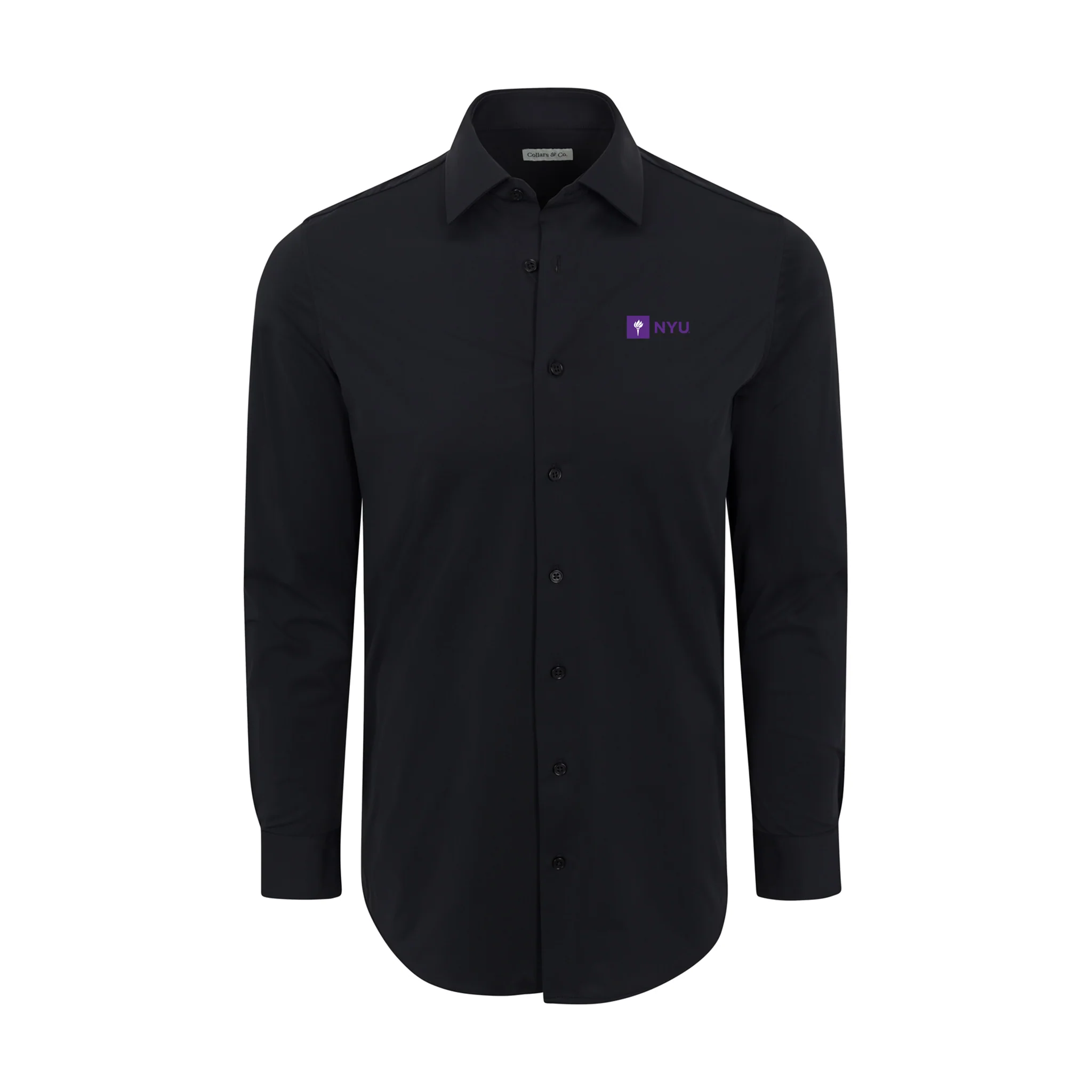 New York University Apex Performance Dress Shirt Black