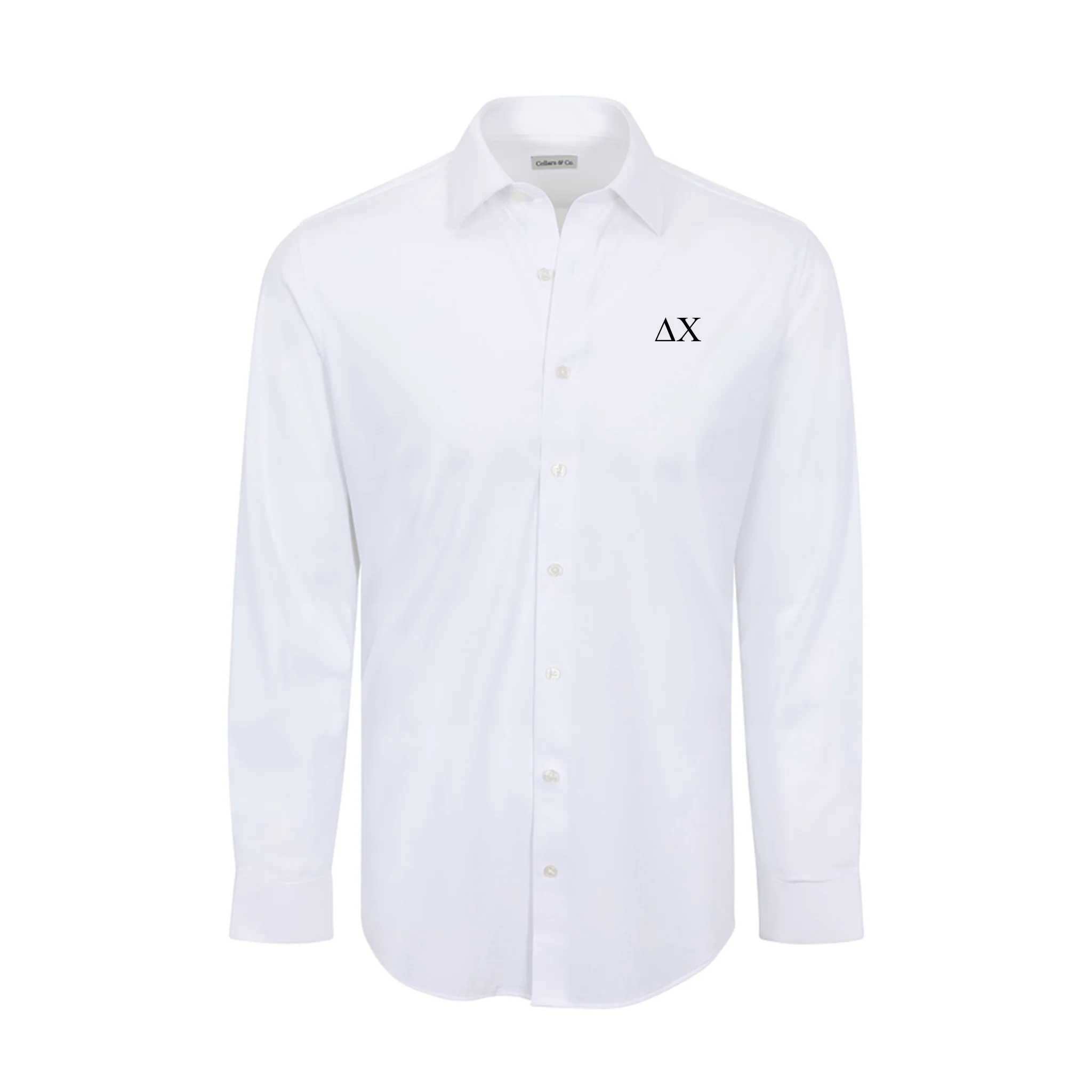 Collars & Co. Delta Chi Apex Performance Dress Shirt White