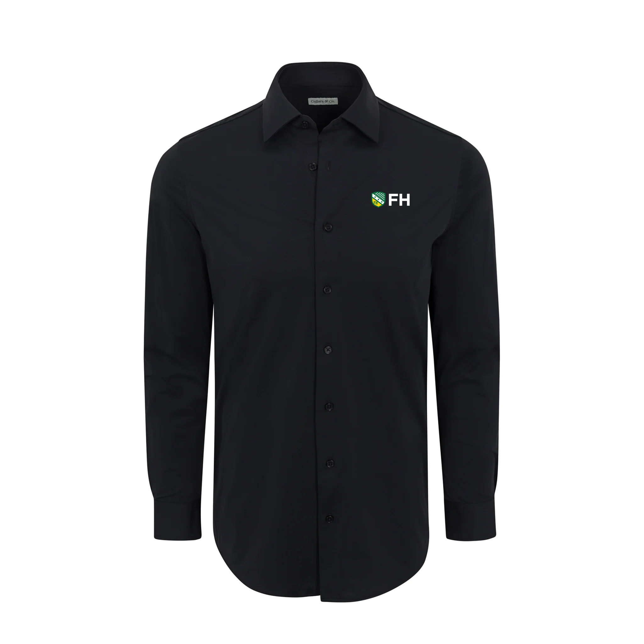 Collars & Co. FarmHouse Apex Performance Dress Shirt Black