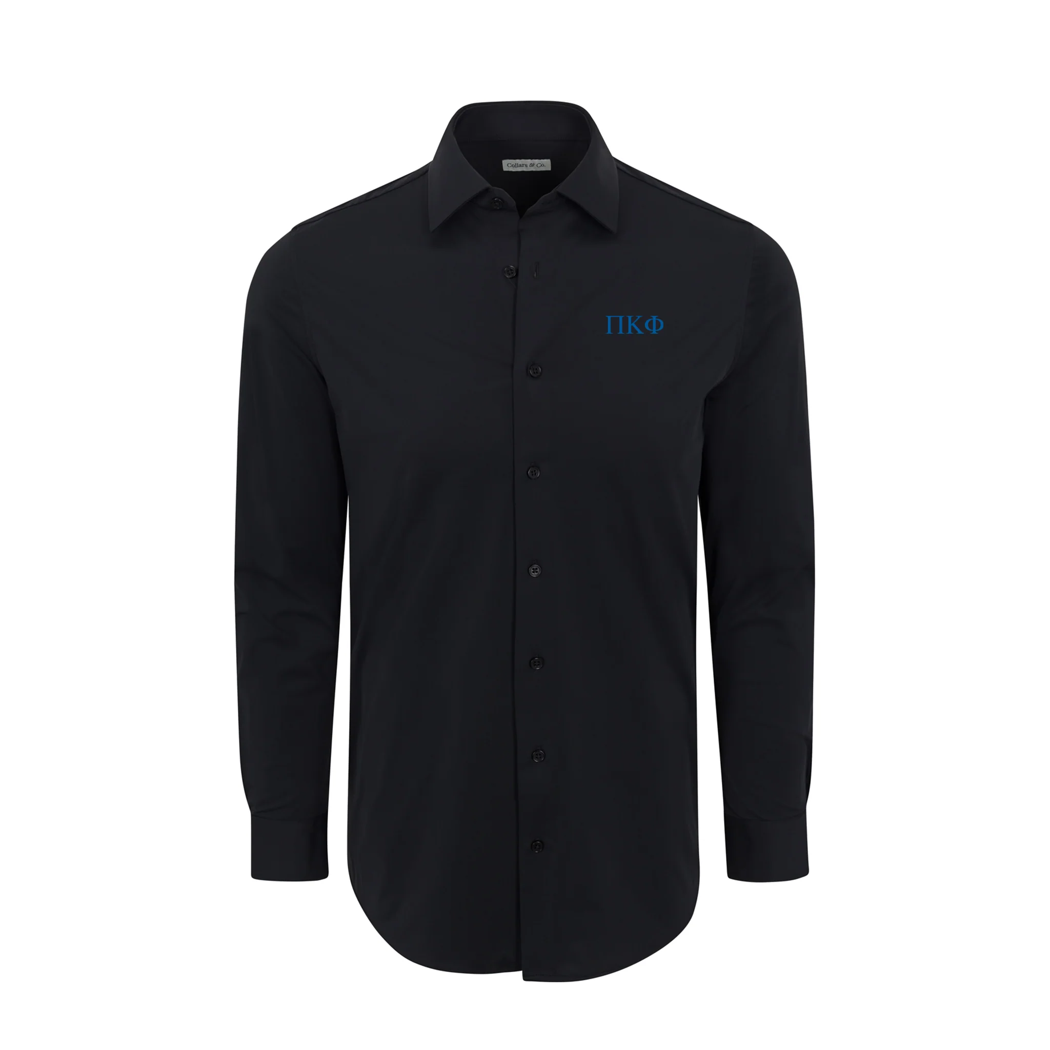 Collars & Co. Pi Kappa Phi Apex Performance Dress Shirt Black