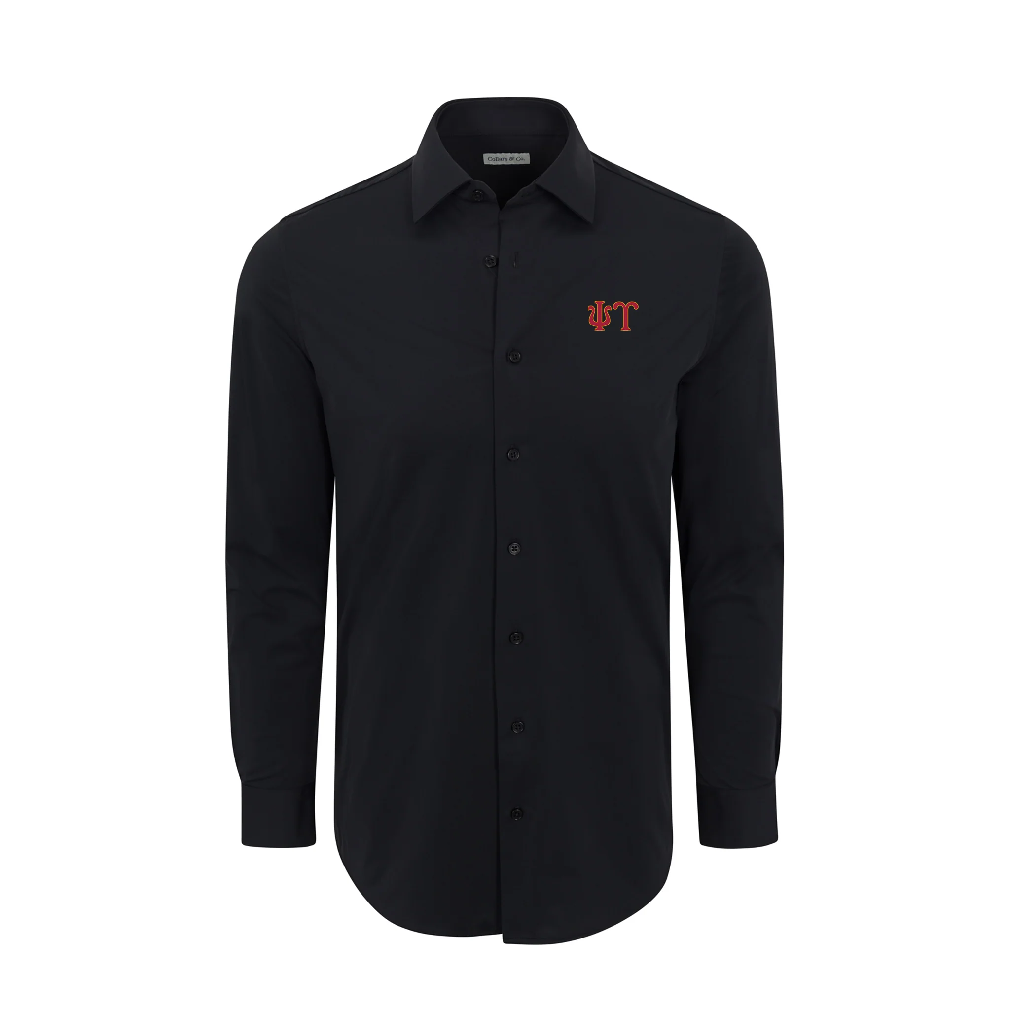 Collars & Co. Psi Upsilon Apex Performance Dress Shirt Black