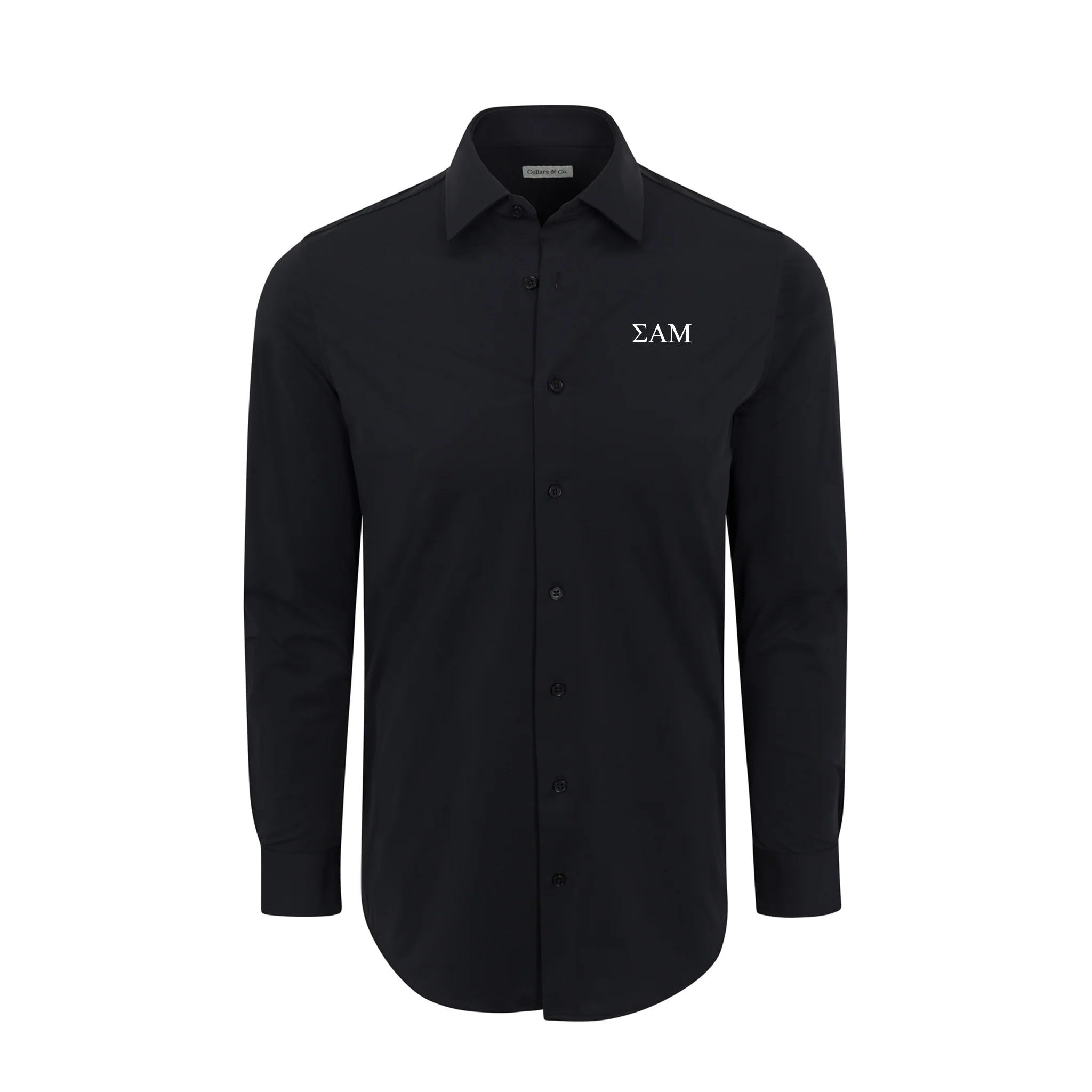 Collars & Co. Sigma Alpha Mu Apex Performance Dress Shirt Black