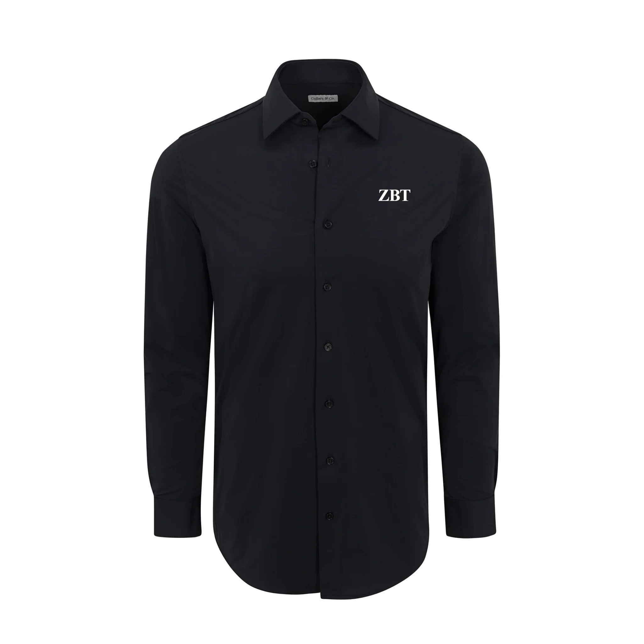 Collars & Co. Zeta Beta Tau Apex Performance Dress Shirt Black