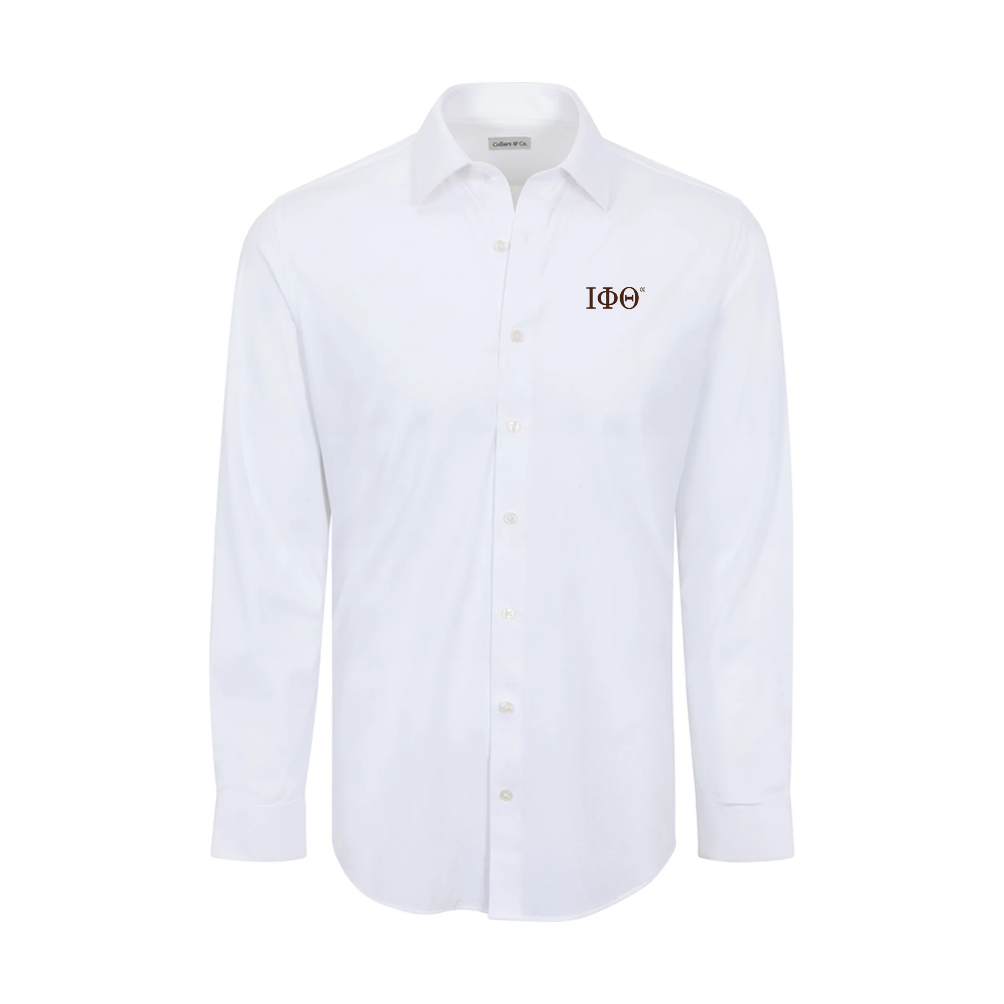 Collars & Co. Iota Phi Theta Apex Performance Dress Shirt White