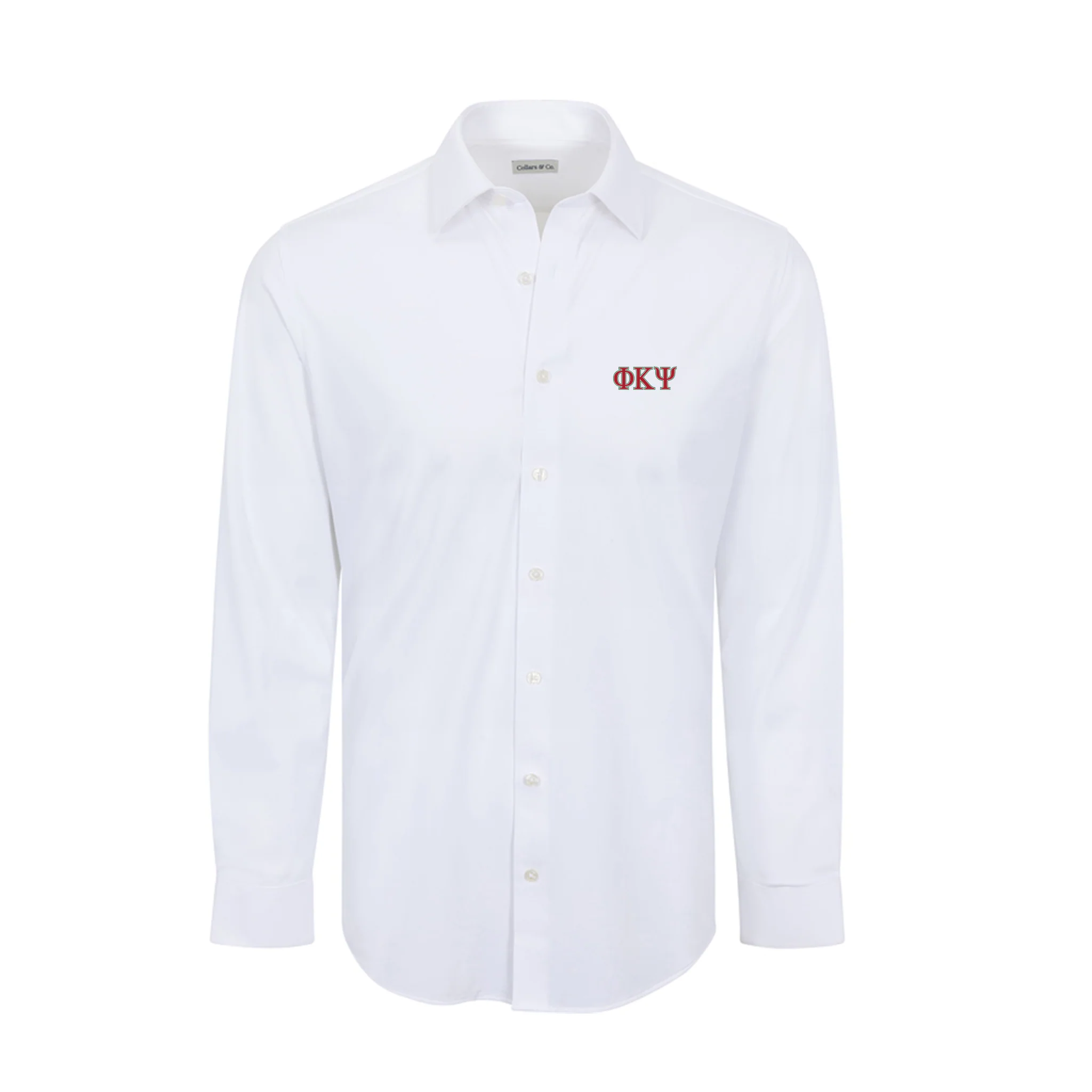 Collars & Co. Phi Kappa Psi Apex Performance Dress Shirt White