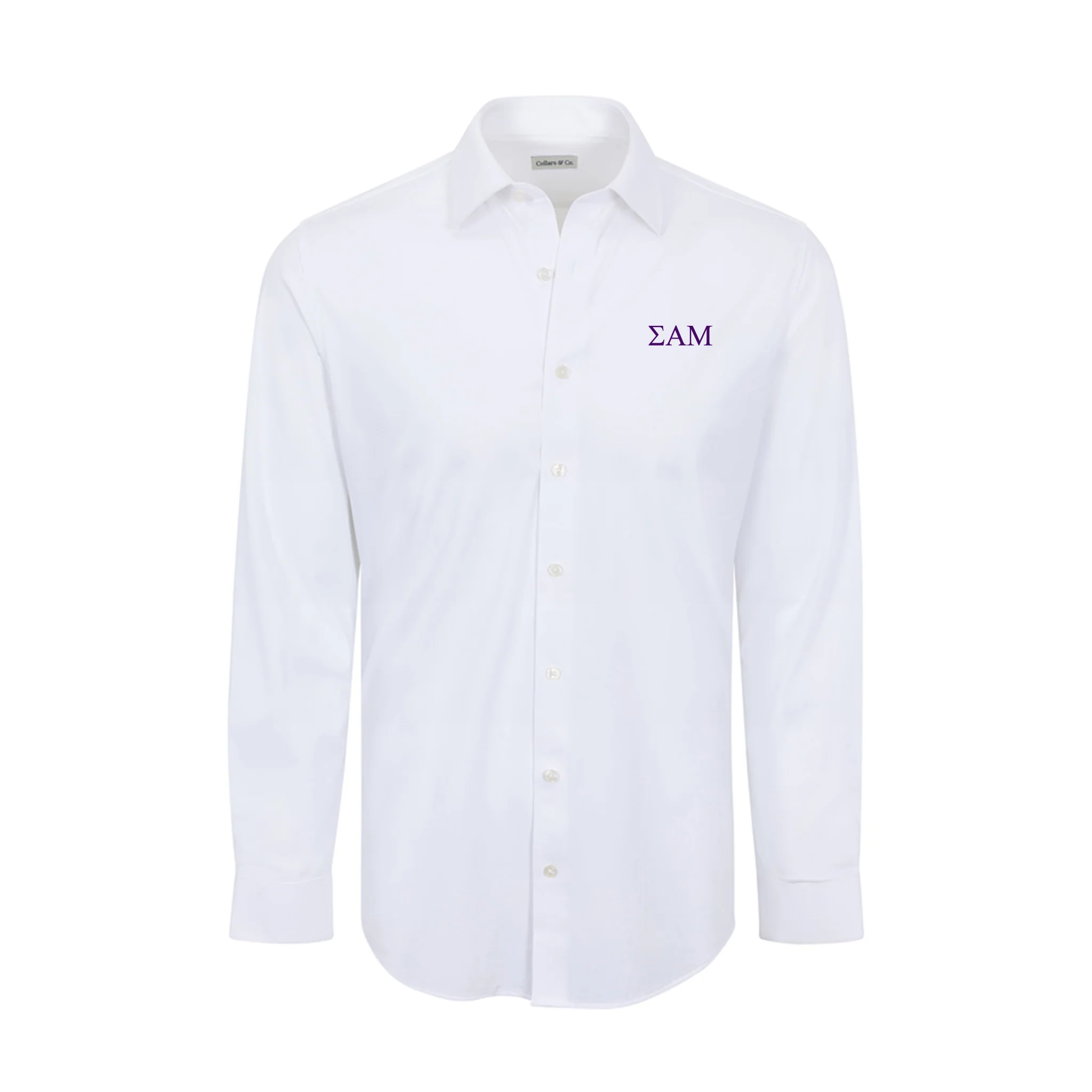 2928-collars-co.-sigma-alpha-mu-apex-performance-dress-shirt-white-1.webp Collars & Co. Sigma Alpha Mu Apex Performance Dress Shirt White