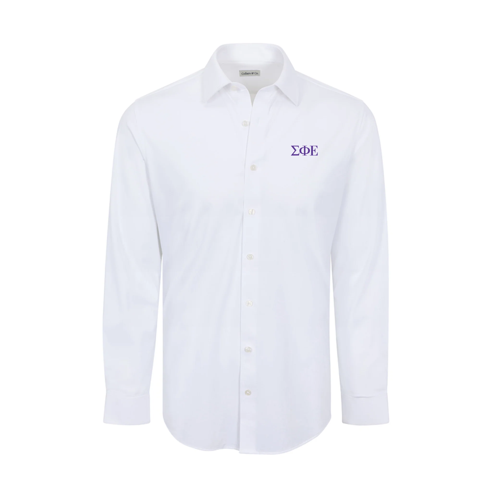 Collars & Co. Sigma Phi Epsilon Apex Performance Dress Shirt White