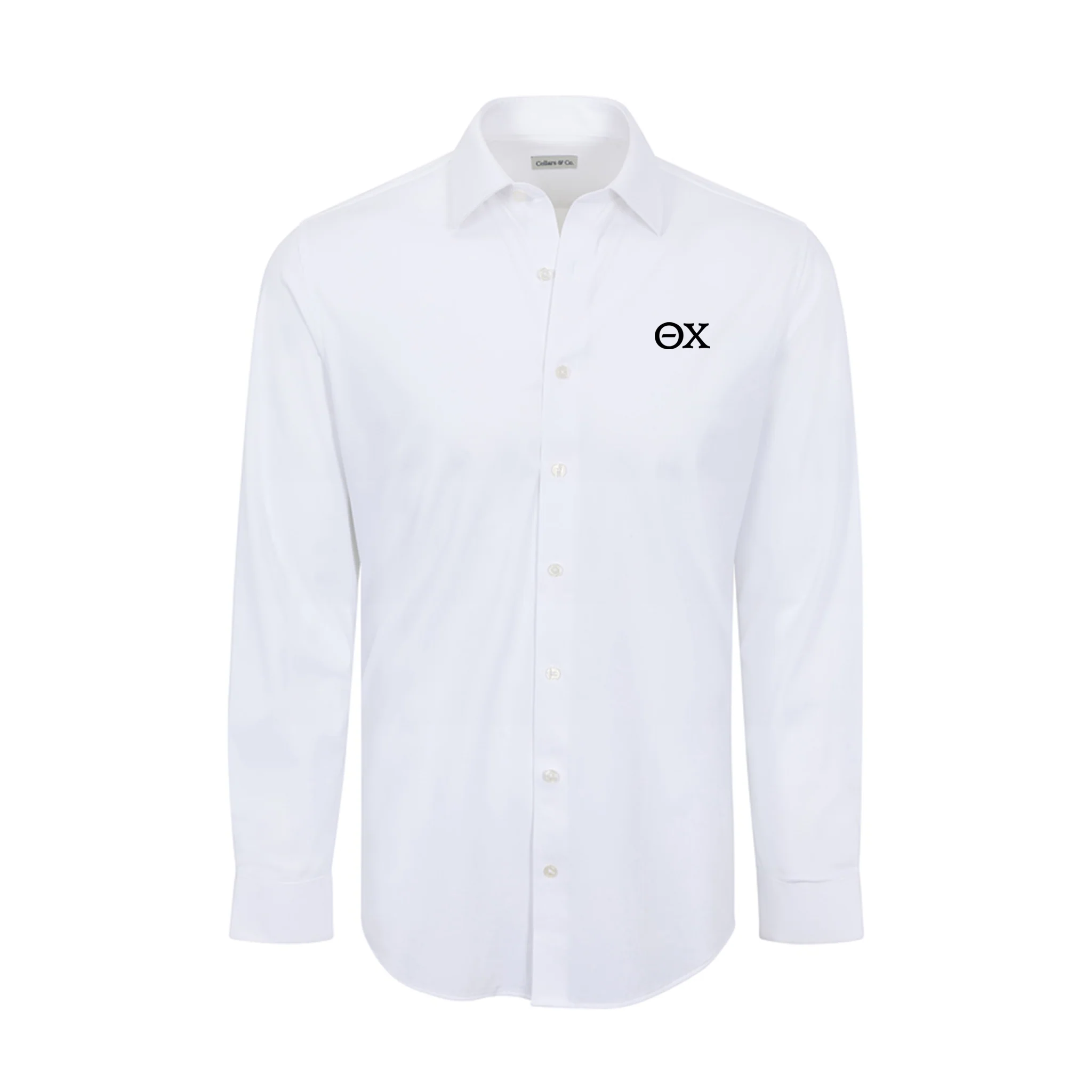 Collars & Co. Theta Chi Apex Performance Dress Shirt White