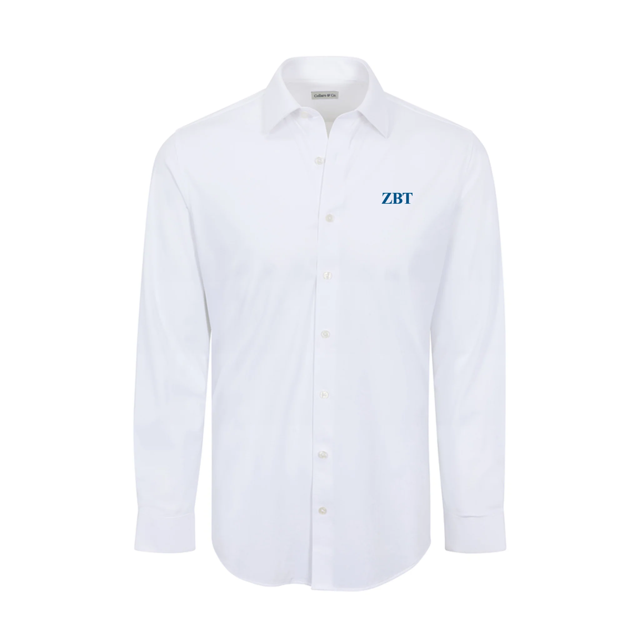 Collars & Co. Zeta Beta Tau Apex Performance Dress Shirt White