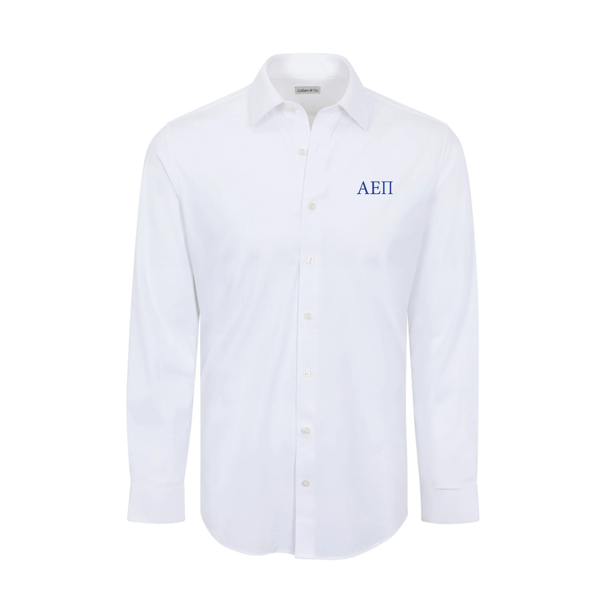 Collars & Co. Alpha Epsilon Pi Apex Performance Dress Shirt White
