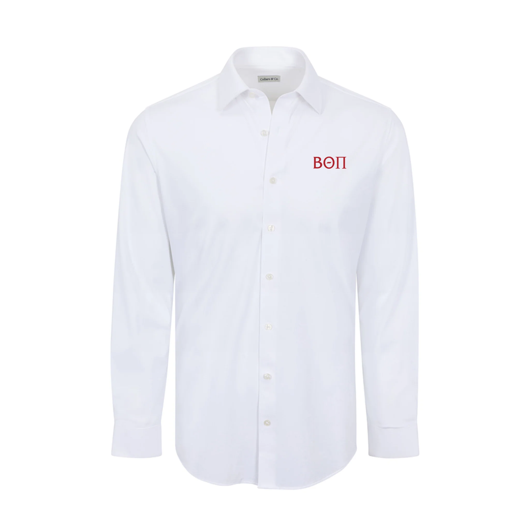 Collars & Co. Beta Theta Pi Apex Performance Dress Shirt White