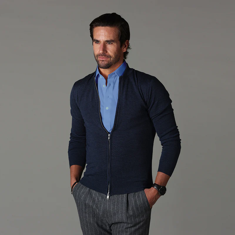 Semi-Spread Collar Polo French Blue Original