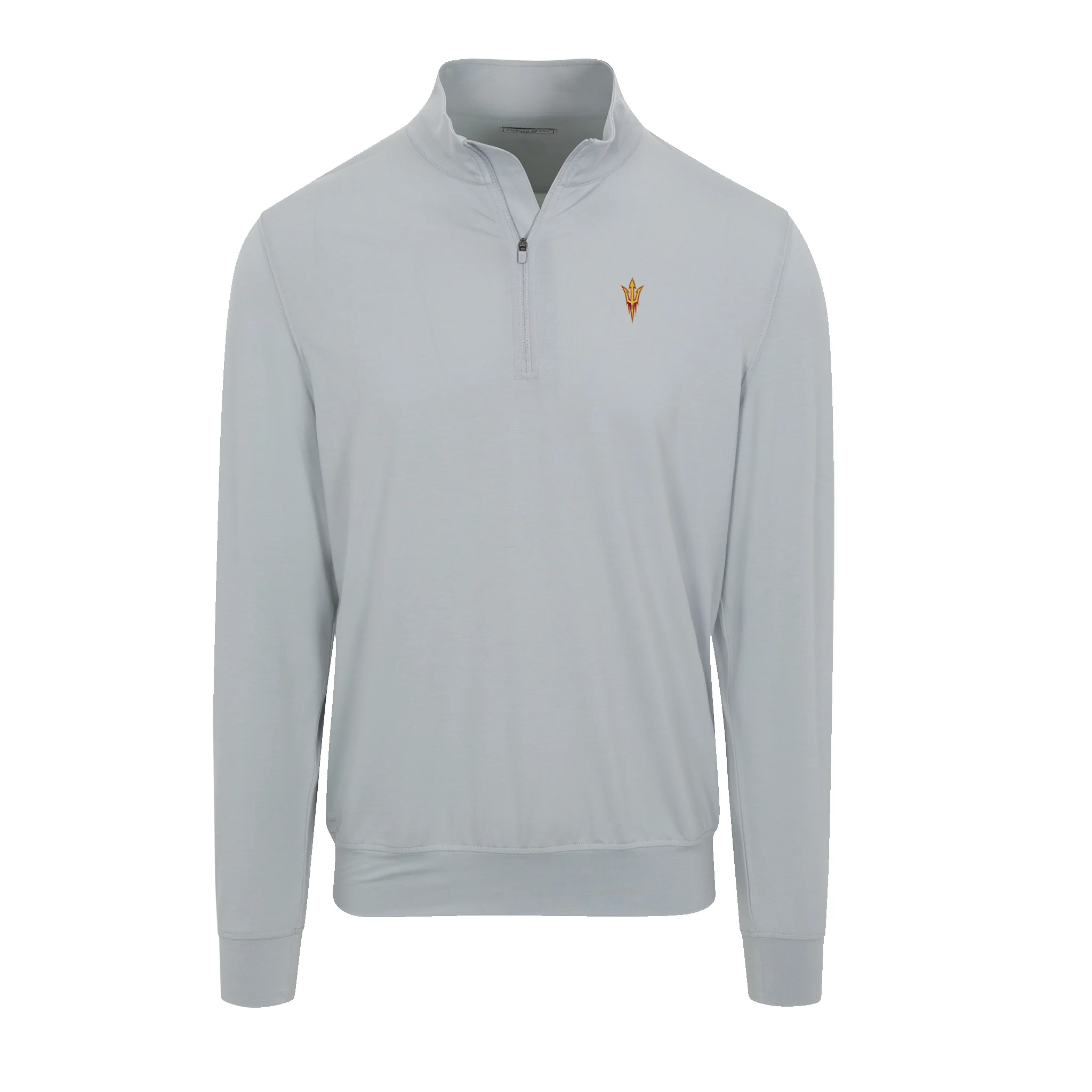 Arizona State Velocity Performance Quarter Zip Light Grey