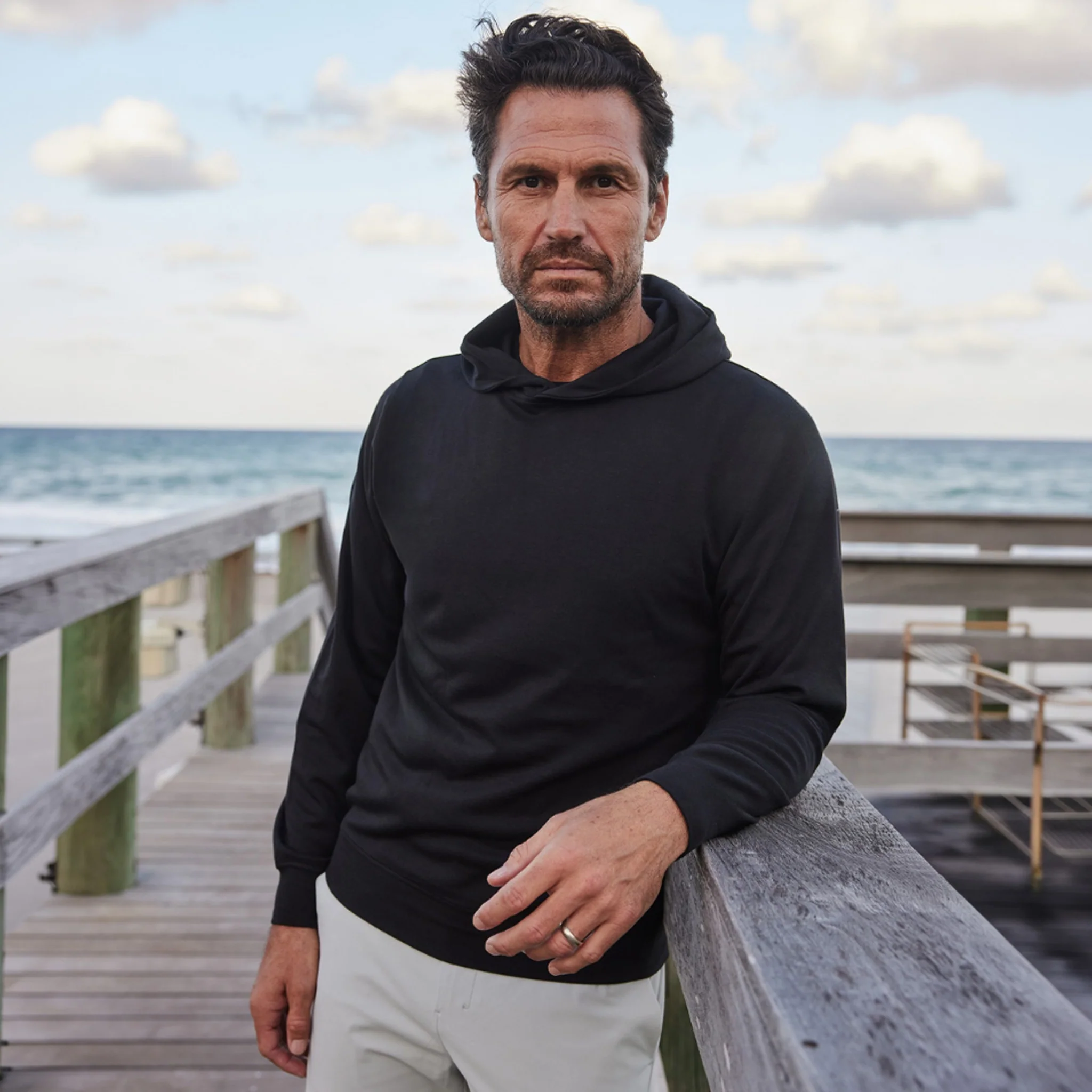 Cloud Cotton Hoodie Black
