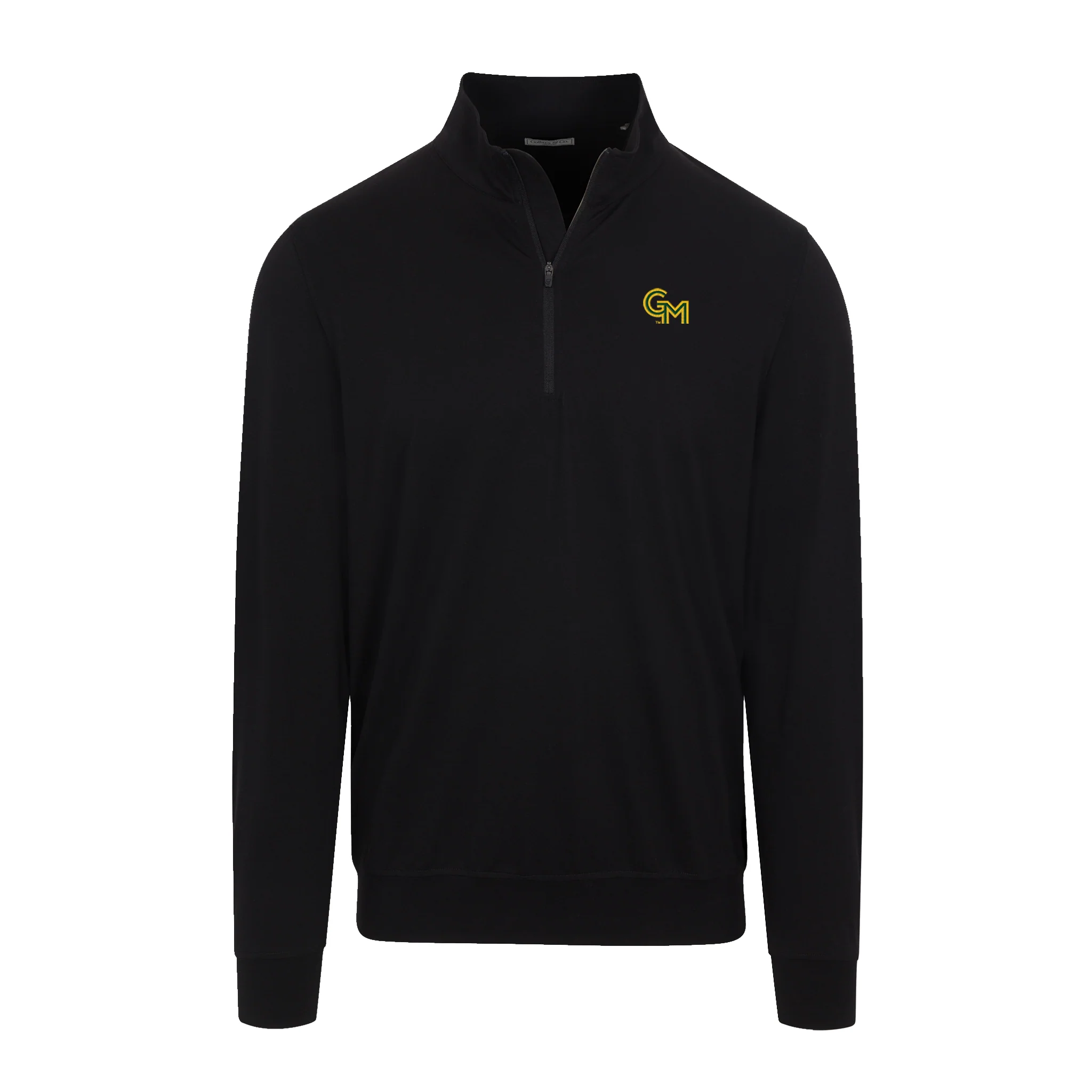 George Mason Velocity Performance Quarter Zip Black