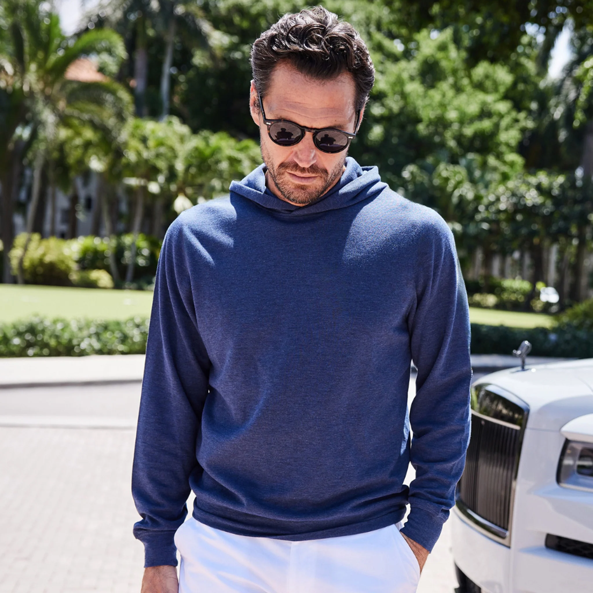 Cloud Cotton Hoodie Navy