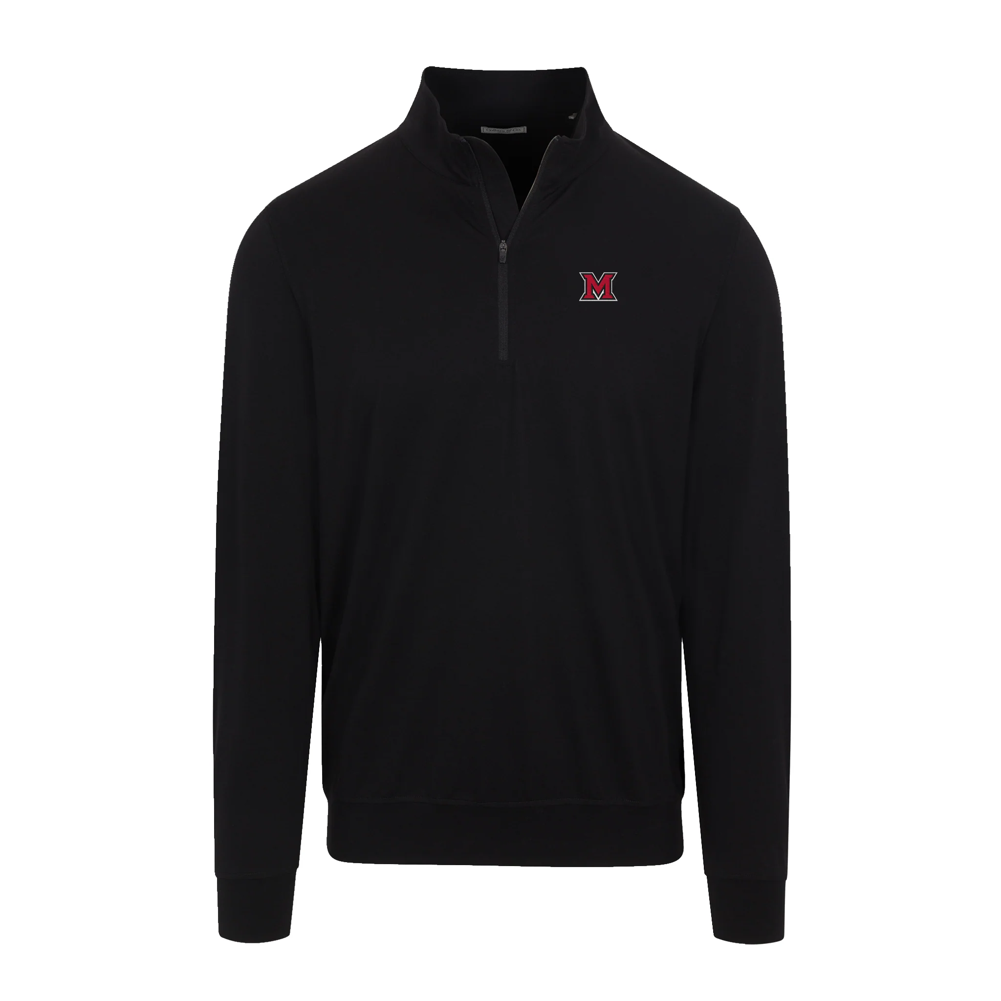Miami Ohio Velocity Performance Quarter Zip Black