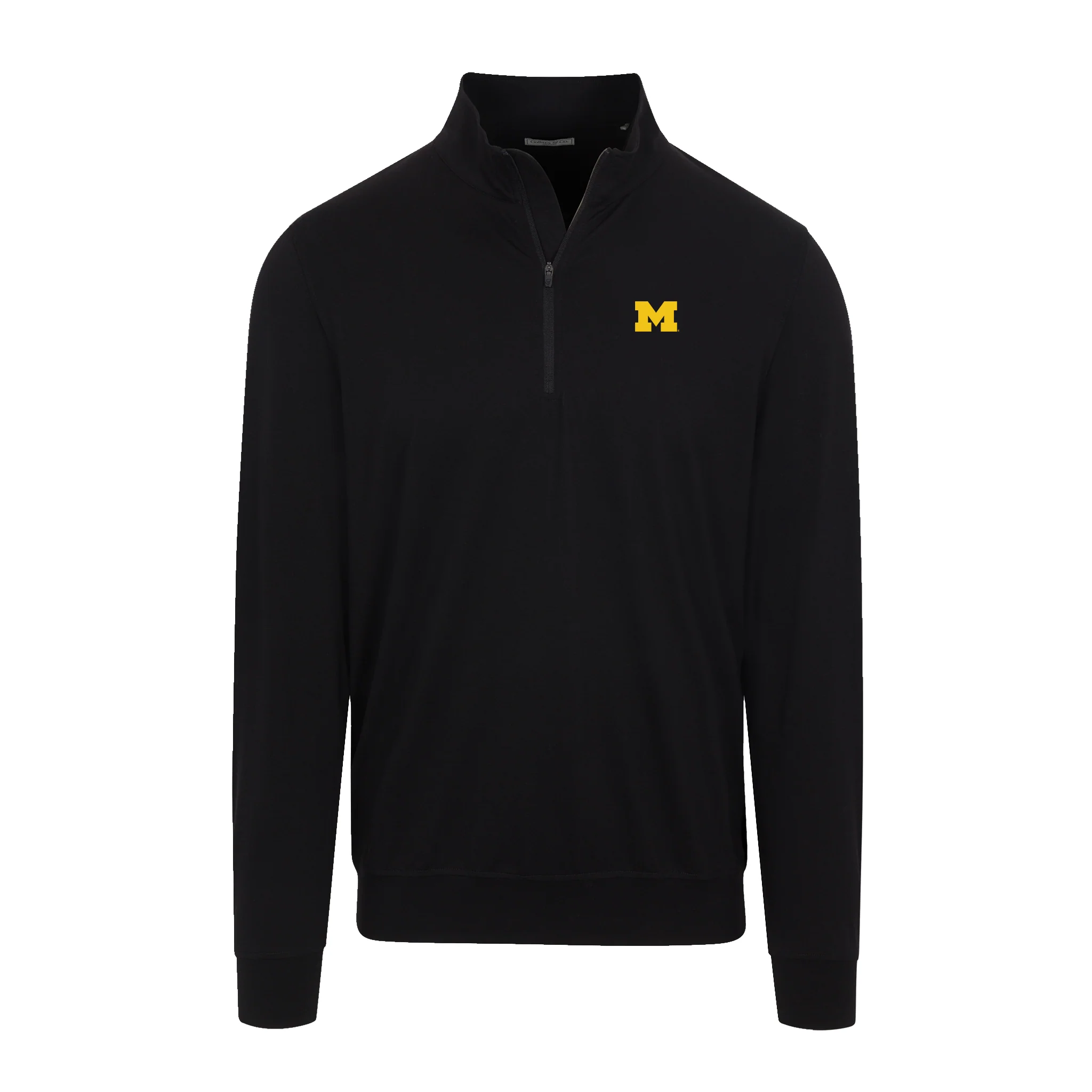 Michigan Velocity Performance Quarter Zip Black