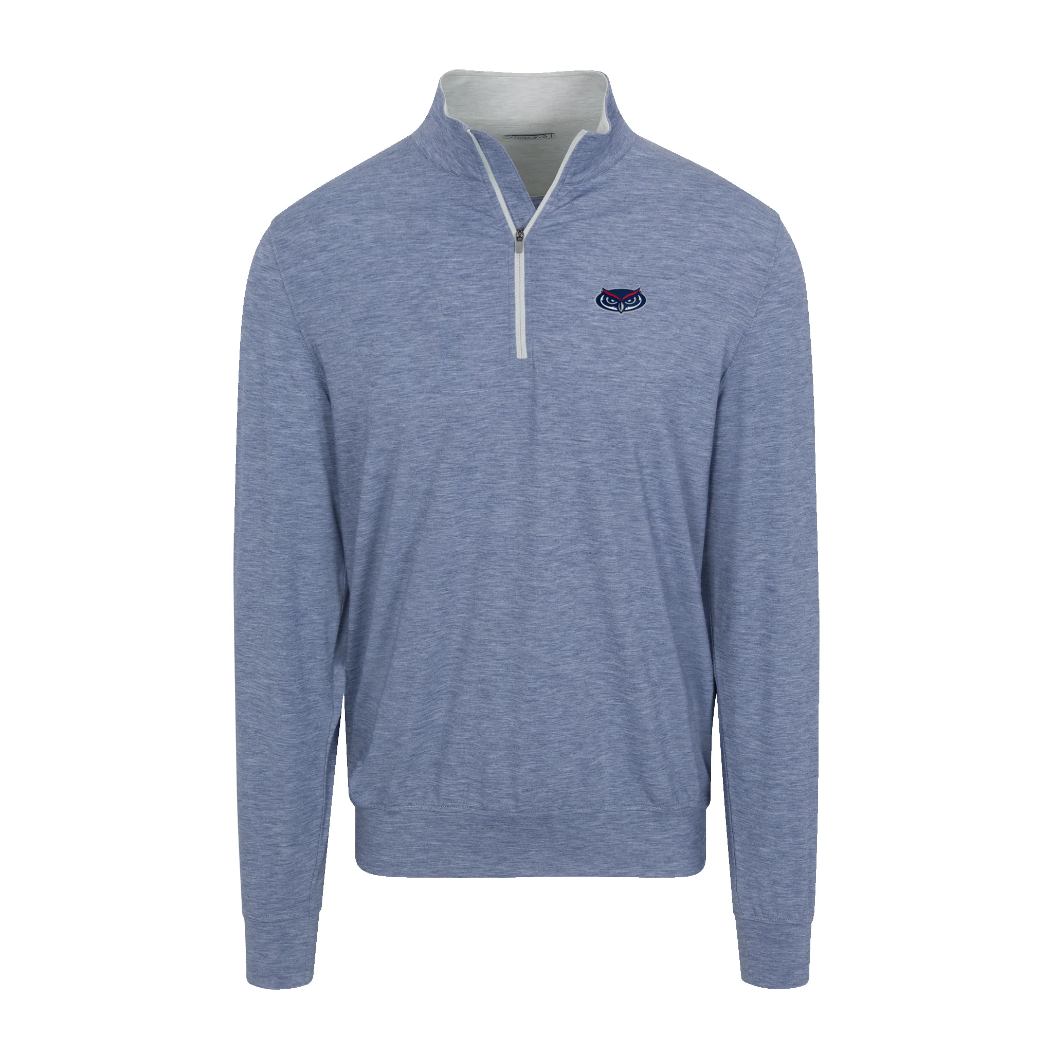 Florida Atlantic Velocity Performance Quarter Zip Dark Steel Blue