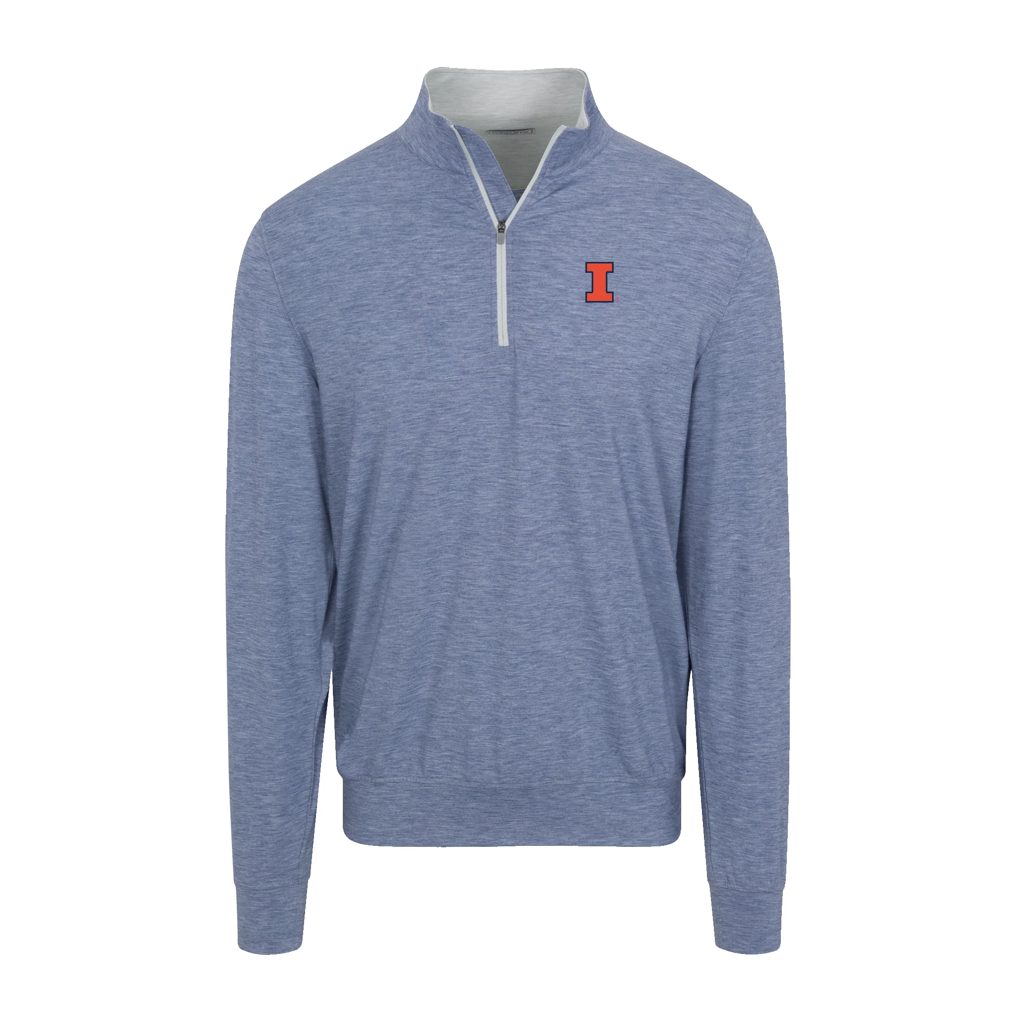 Illinois Velocity Performance Quarter Zip Dark Steel Blue