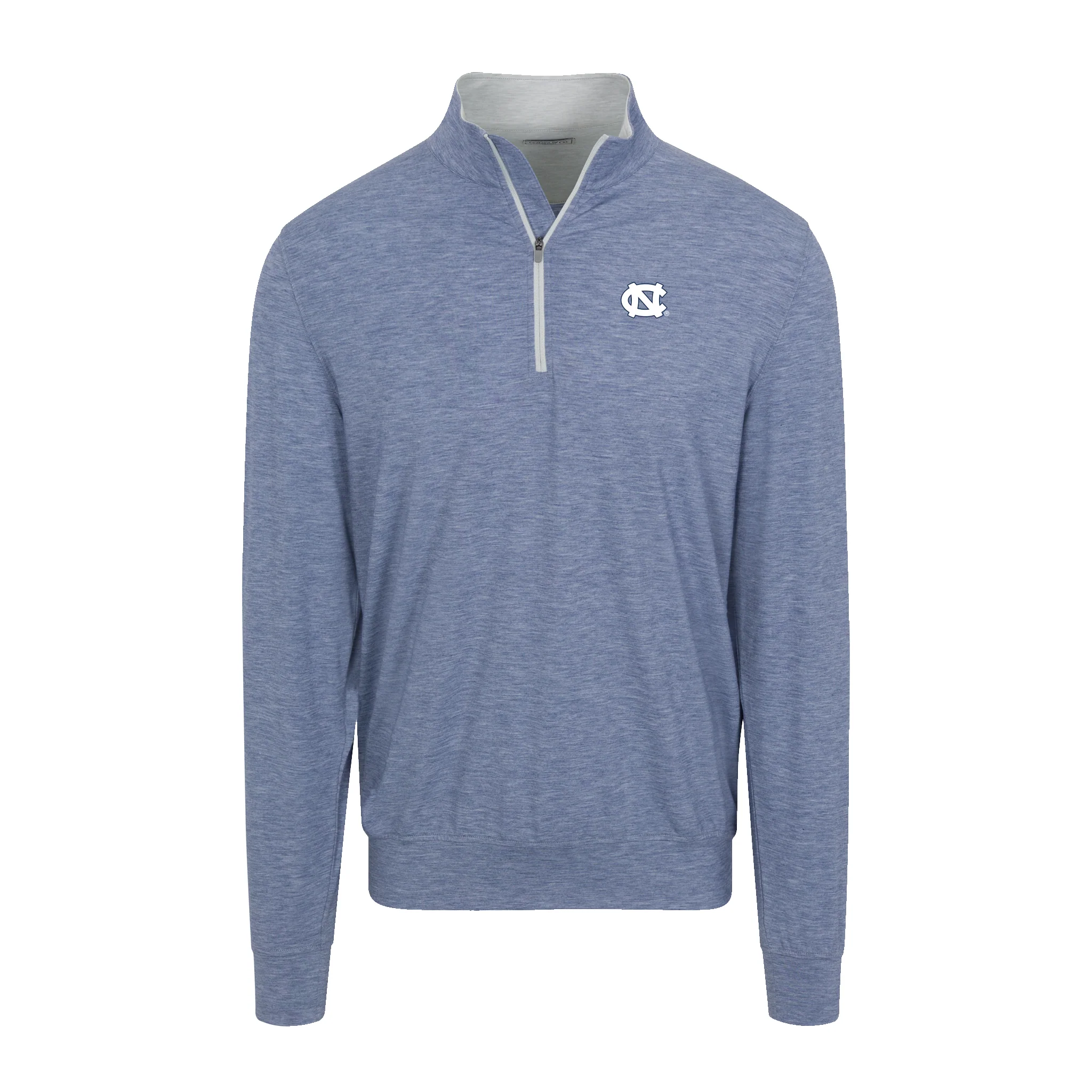 North Carolina Velocity Performance Quarter Zip Dark Steel Blue
