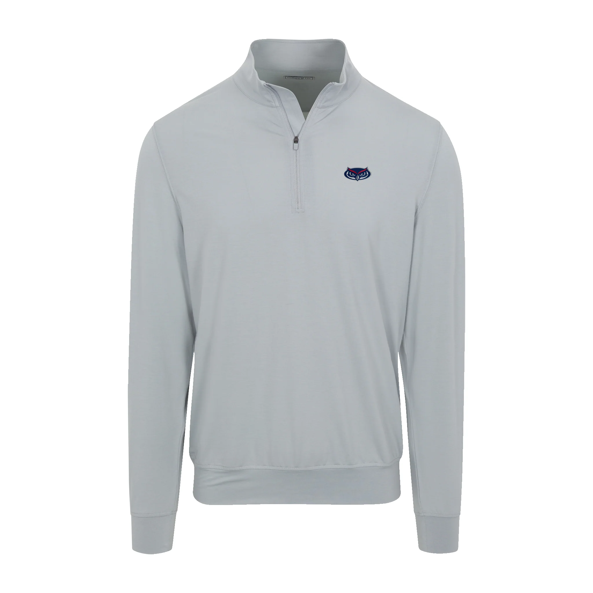 Florida Atlantic Velocity Performance Quarter Zip Light Grey