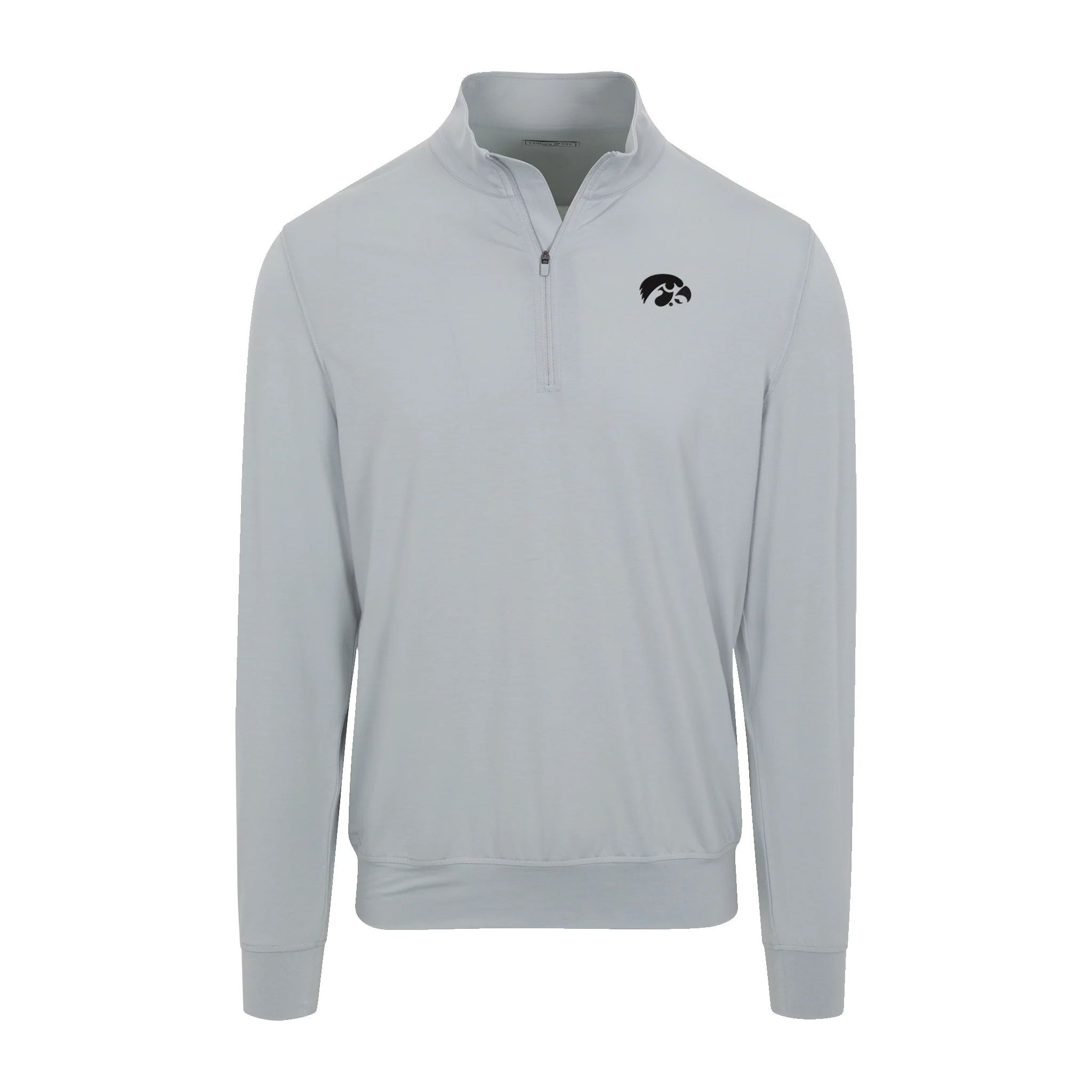 Iowa Velocity Performance Quarter Zip Light Grey