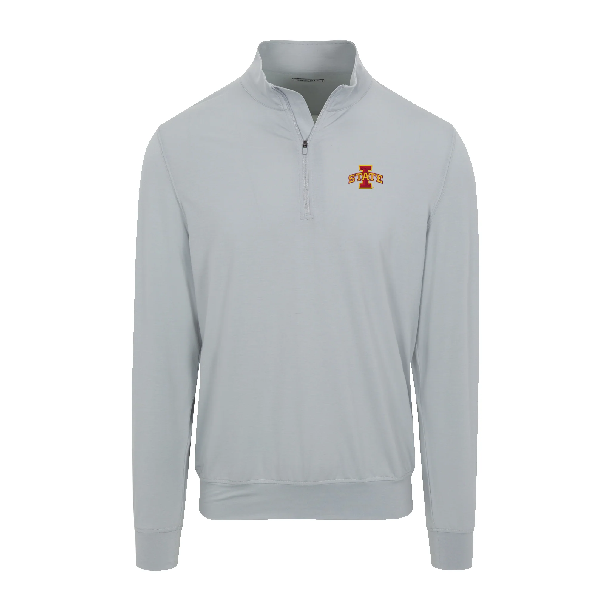 Iowa State Velocity Performance Quarter Zip Light Grey