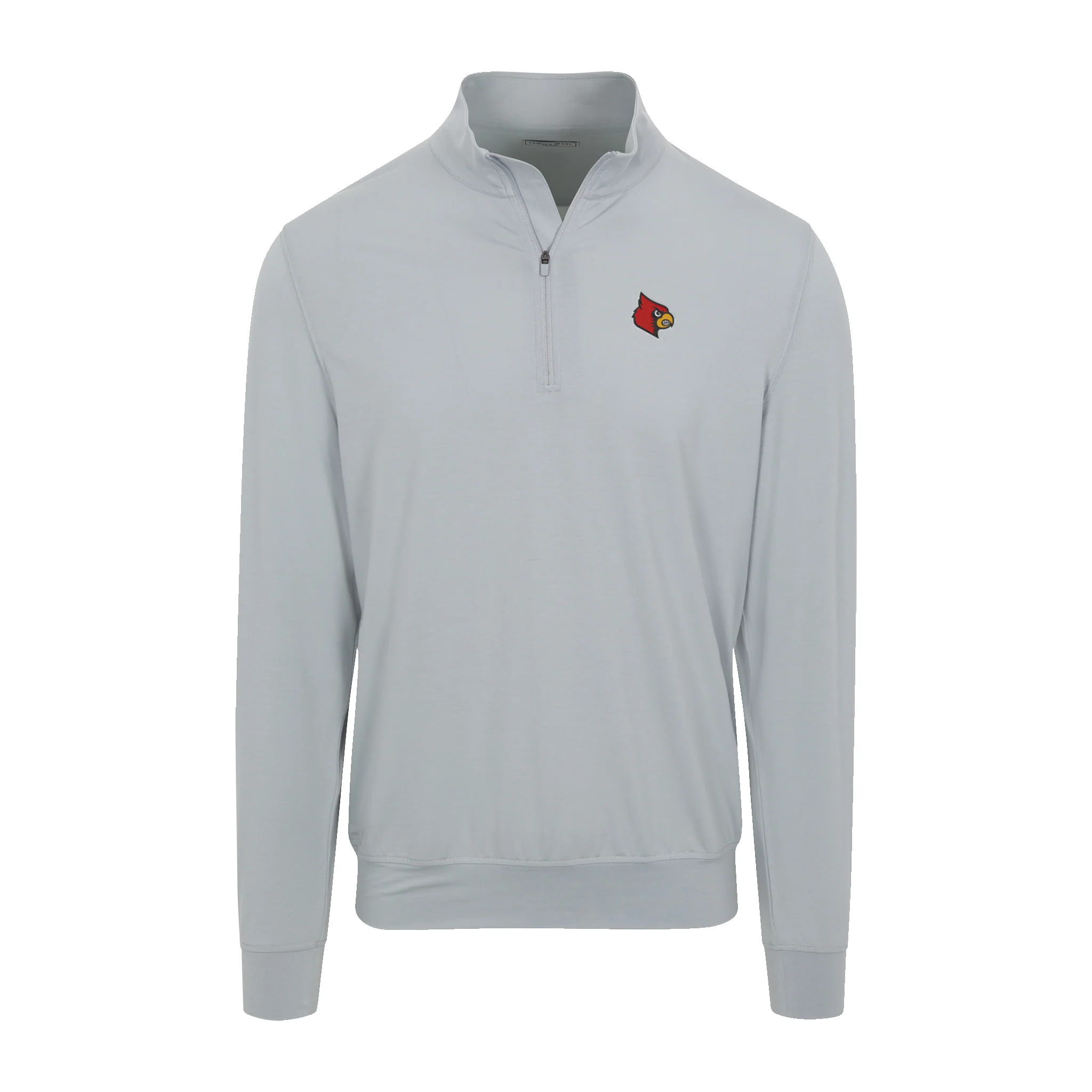 Louisville Velocity Performance Quarter Zip Light Grey