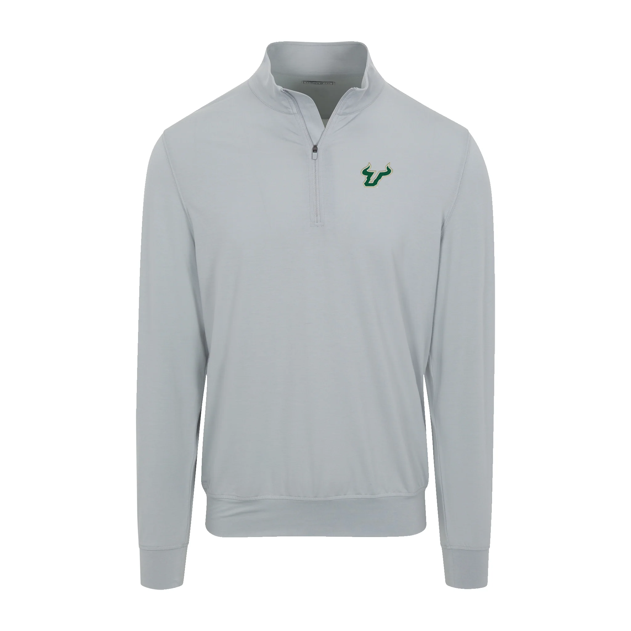 South Florida Velocity Performance Quarter Zip Light Grey